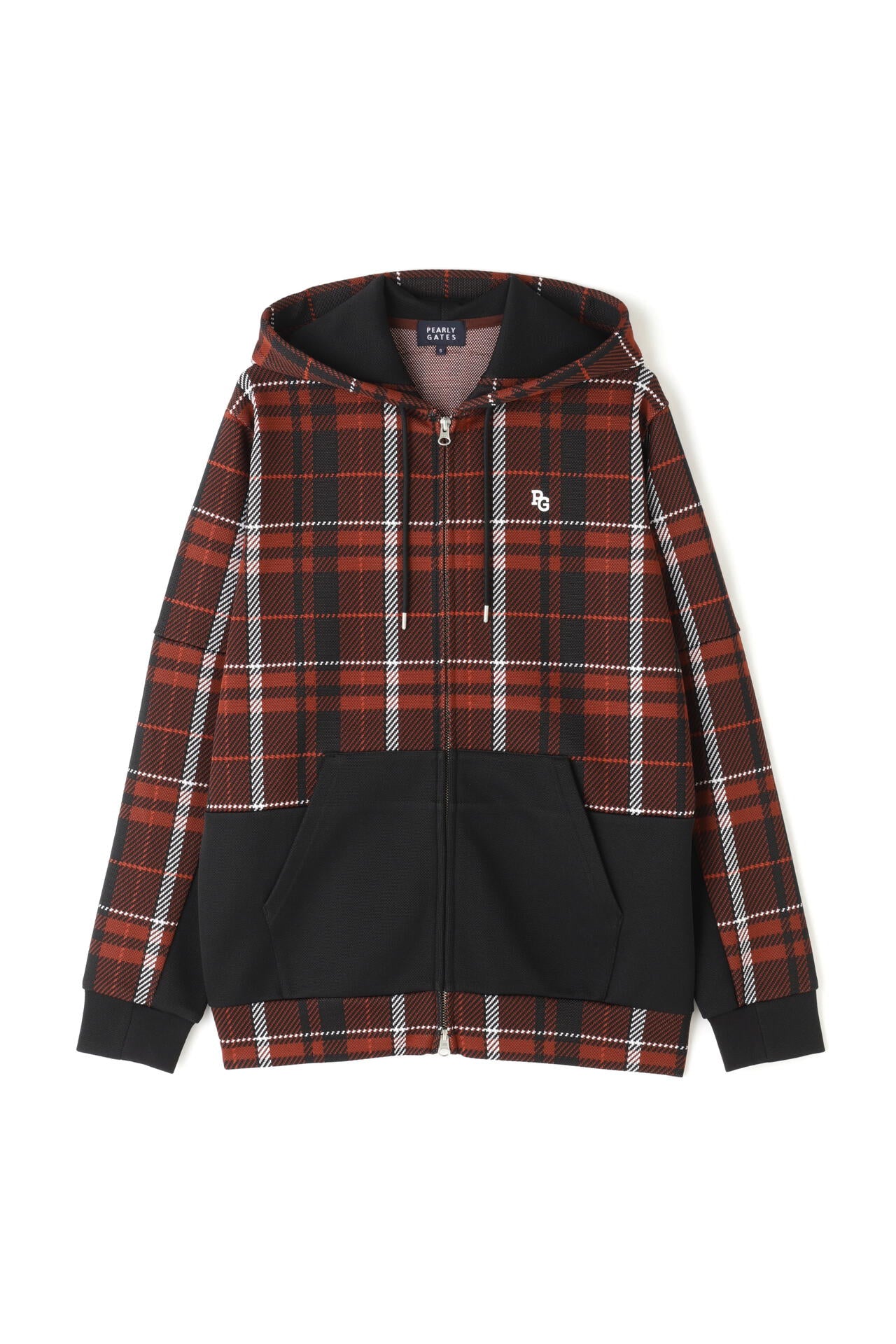 Wジャガード フルジップフーディ ＜CHECKシリーズ＞ | PEARLY GATES