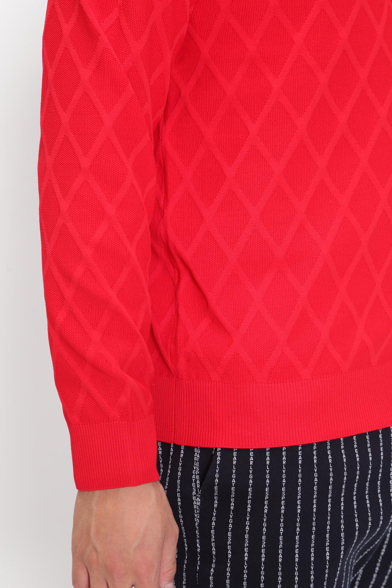 ジャガードクルーネックニットプルオーバー ＜NEWアーガイル