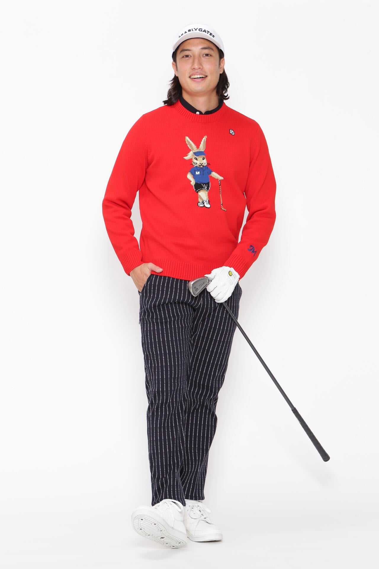 インターシャクルーネックニット ＜トラッドラビット＞ ＜MOMOKO UEDA SPECIAL COLLECTION＞