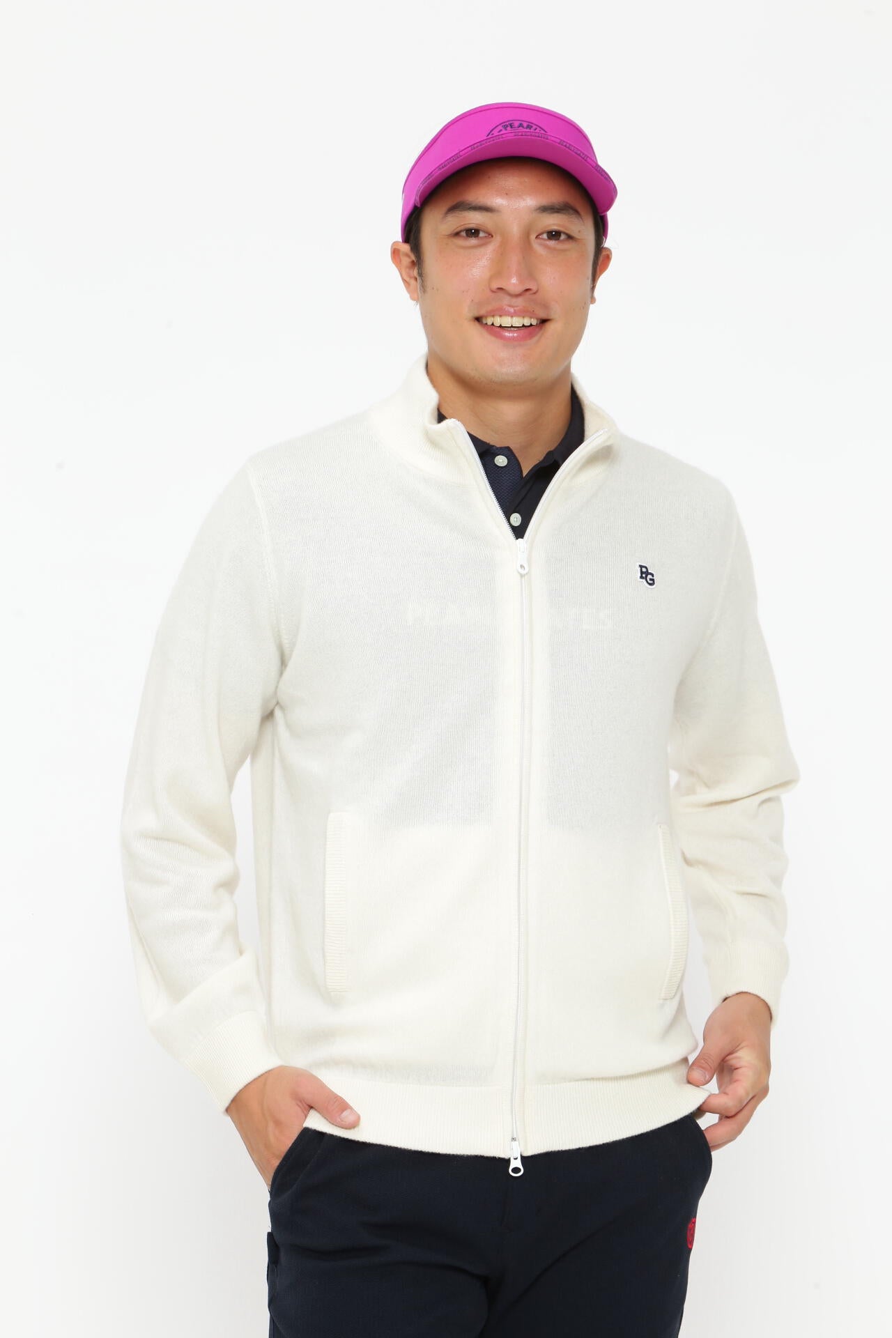 カシミヤ天竺 フルジップニットジャケット | PEARLY GATES（パーリー