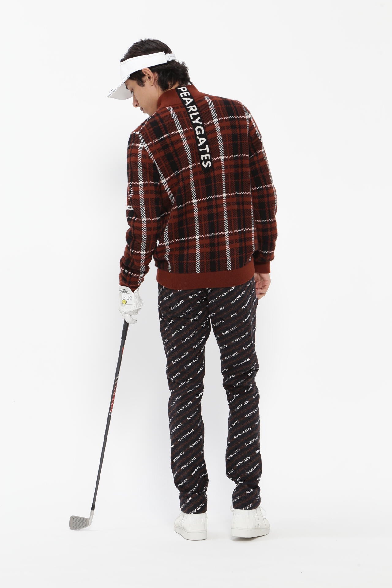 カシミヤ天竺 フルジップニットジャケット ＜CHECKシリーズ＞