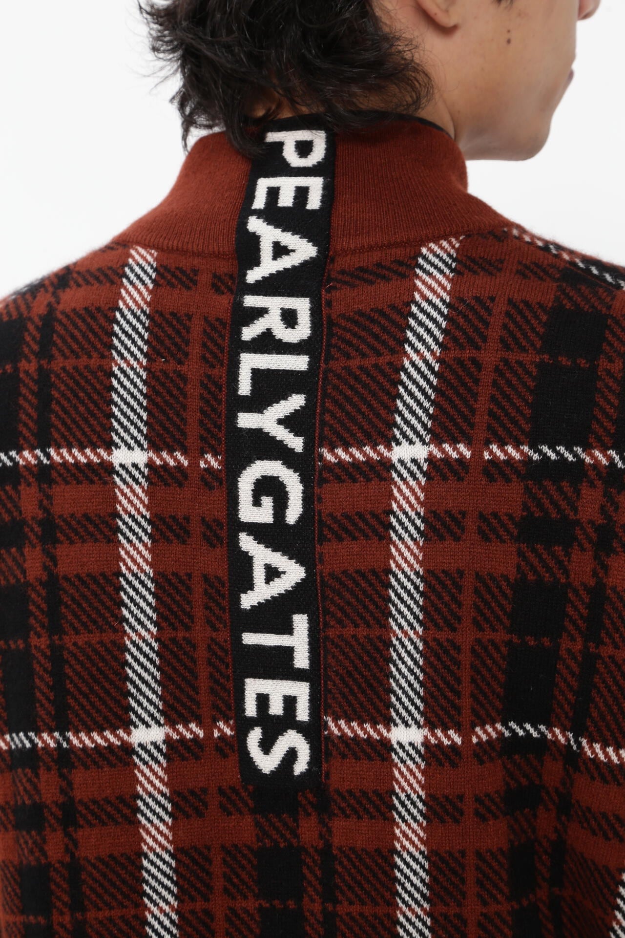 カシミヤ天竺 フルジップニットジャケット ＜CHECKシリーズ＞ | PEARLY