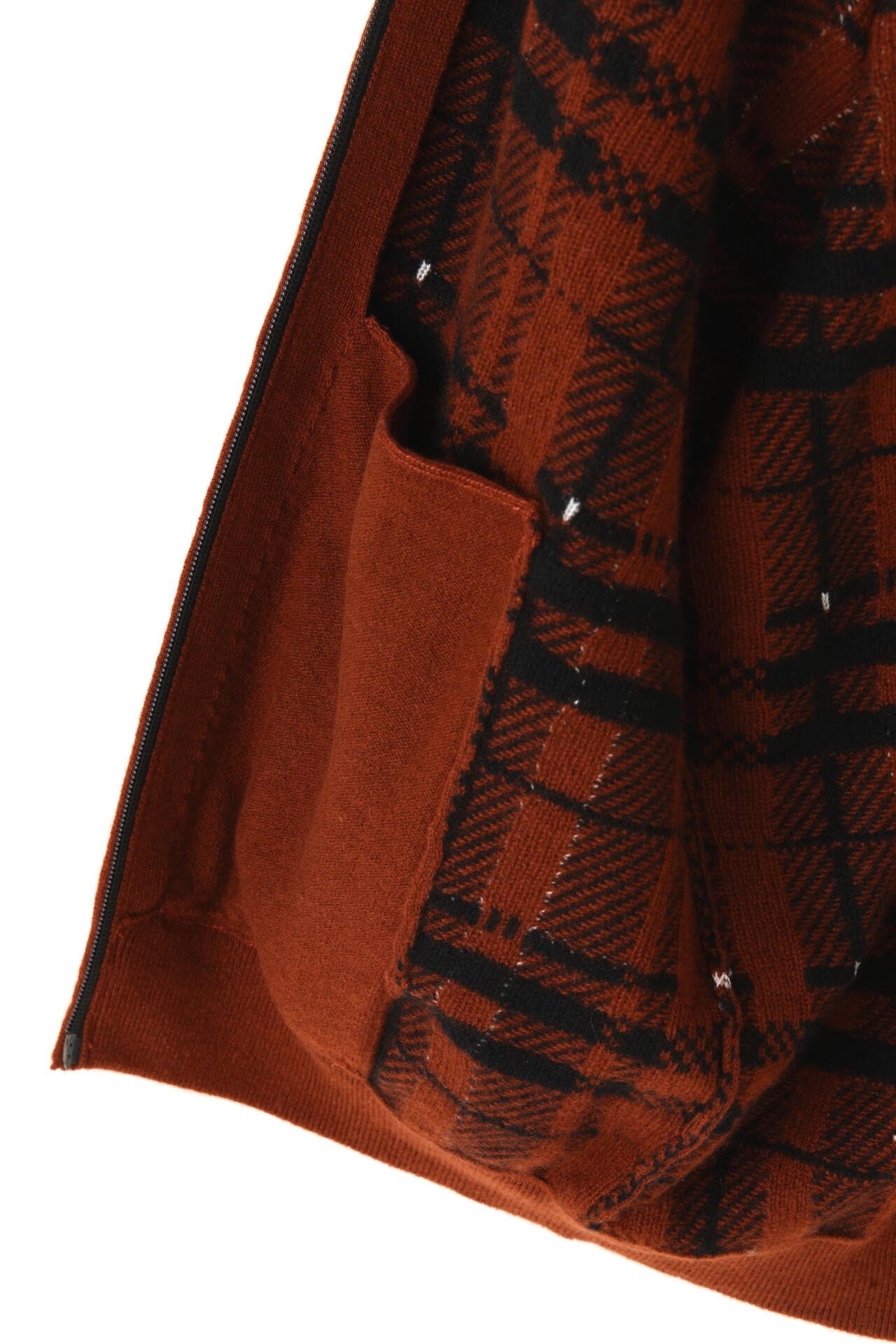 カシミヤ天竺 フルジップニットジャケット ＜CHECKシリーズ＞ | PEARLY