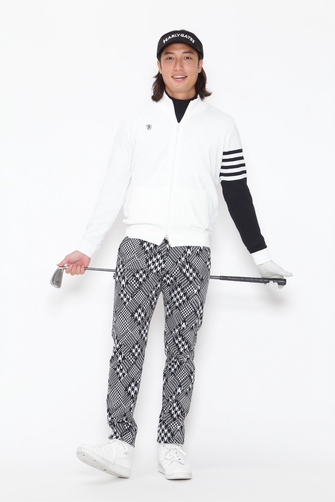 ジャガード フルジップニットブルゾン ＜NEWアーガイル＞ | PEARLY