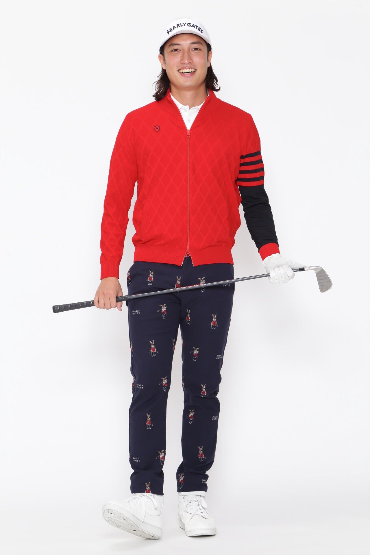 ジャガード フルジップニットブルゾン ＜NEWアーガイル＞ | PEARLY