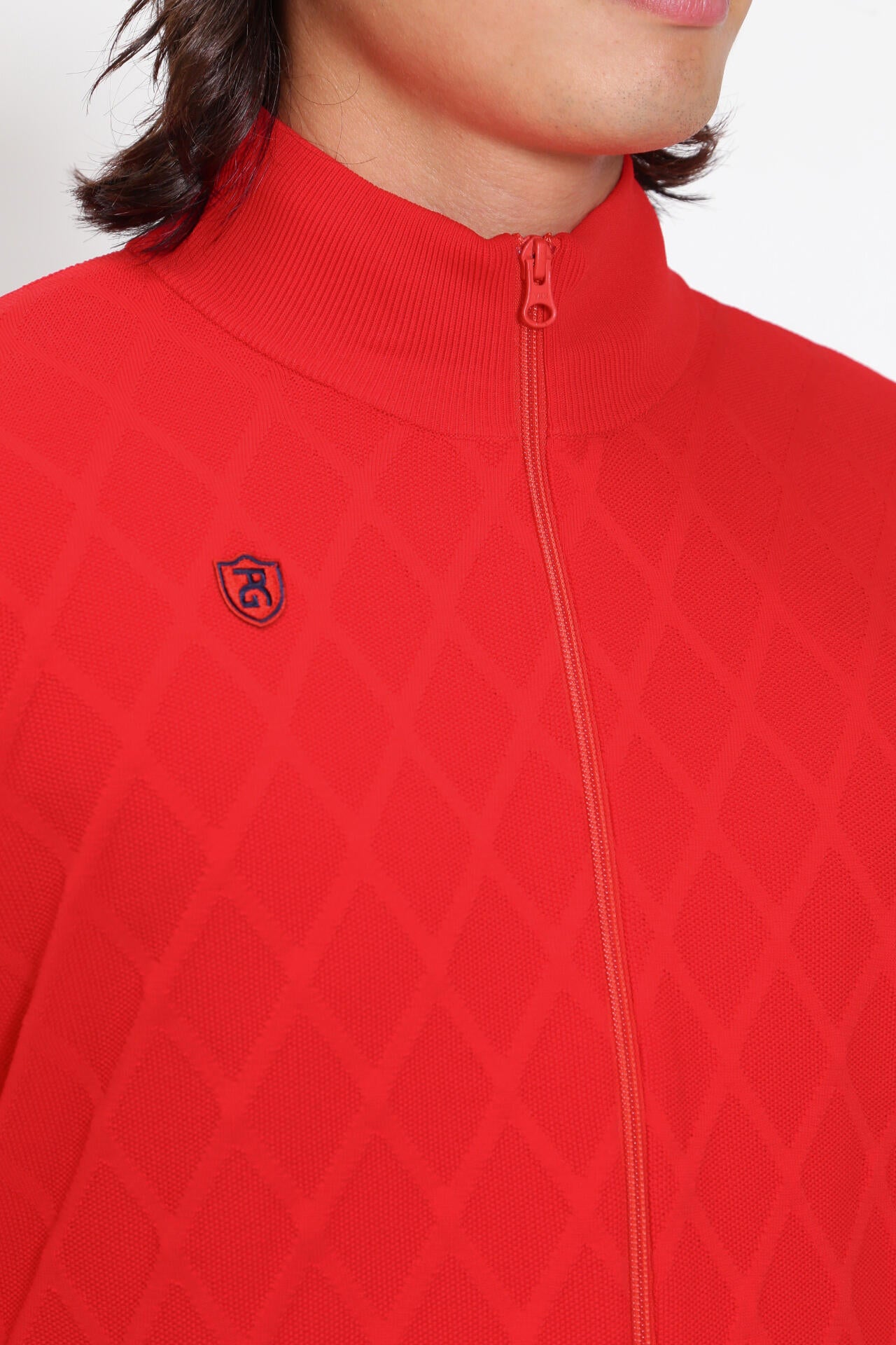 ジャガード フルジップニットブルゾン ＜NEWアーガイル＞ | PEARLY