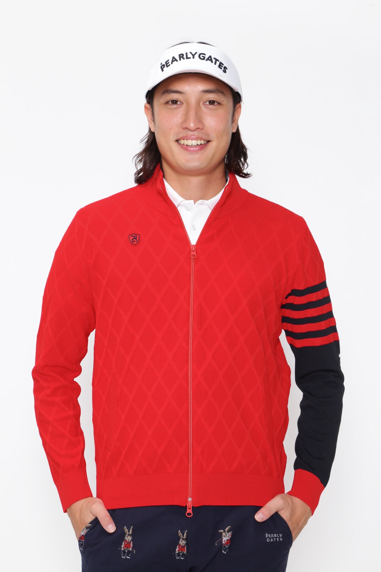 ジャガード フルジップニットブルゾン ＜NEWアーガイル＞ | PEARLY