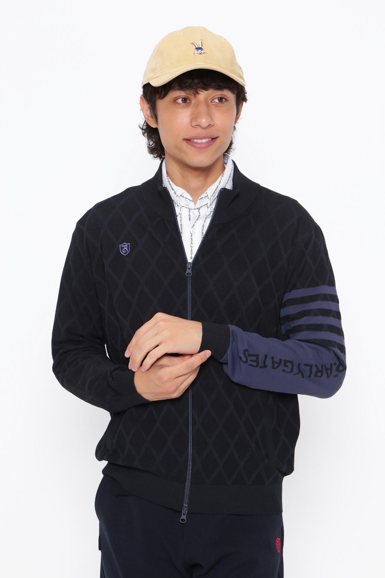 ジャガード フルジップニットブルゾン ＜NEWアーガイル＞ | PEARLY