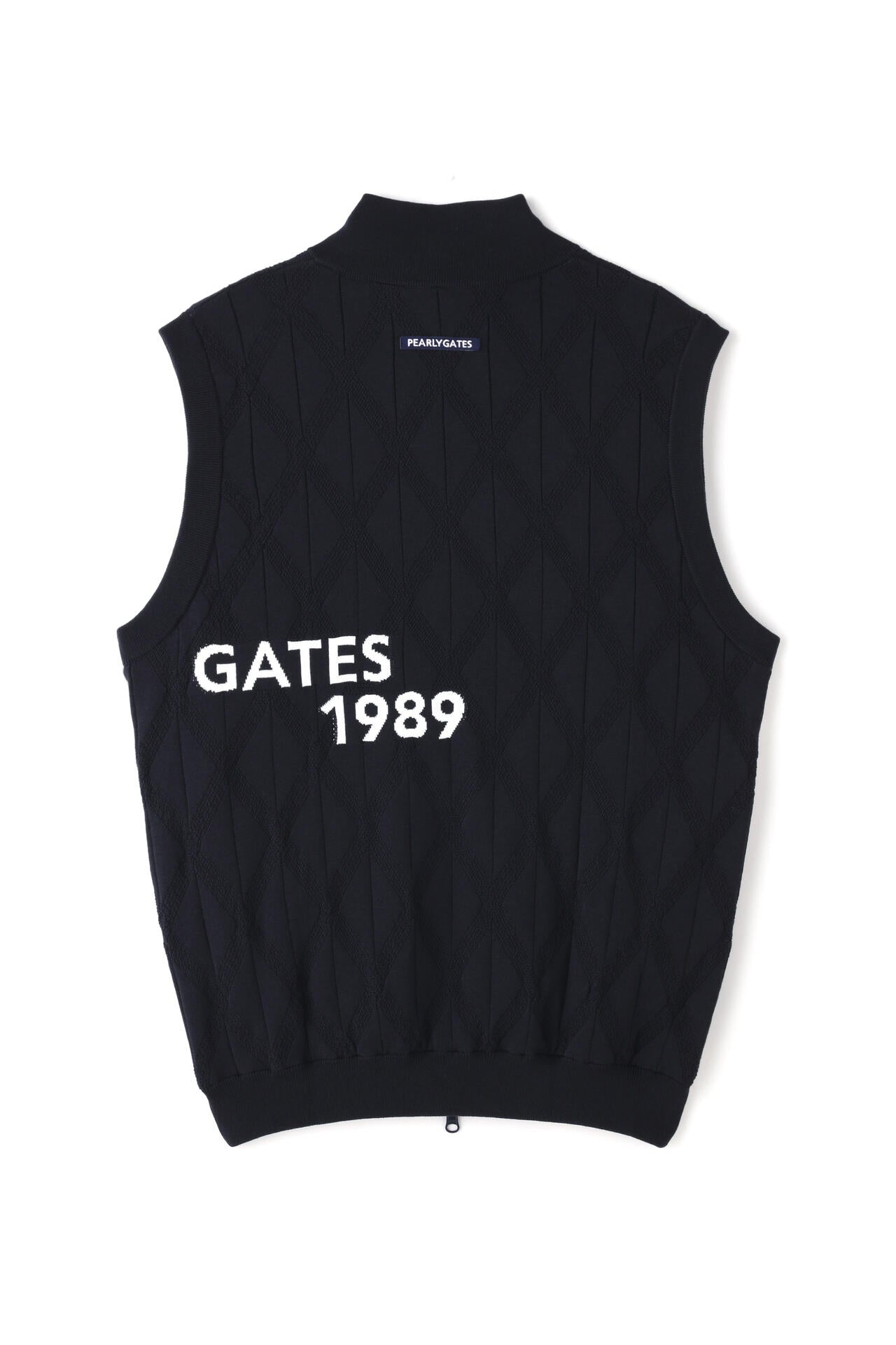 ジャガード リバーシブル フルジップニットベスト ＜NEWアーガイル