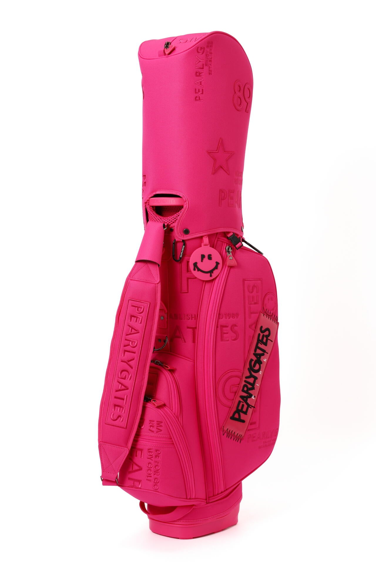 スタンド式キャディバッグ ＜Pink with BLACK＞ (46インチ対応) (UNISEX)