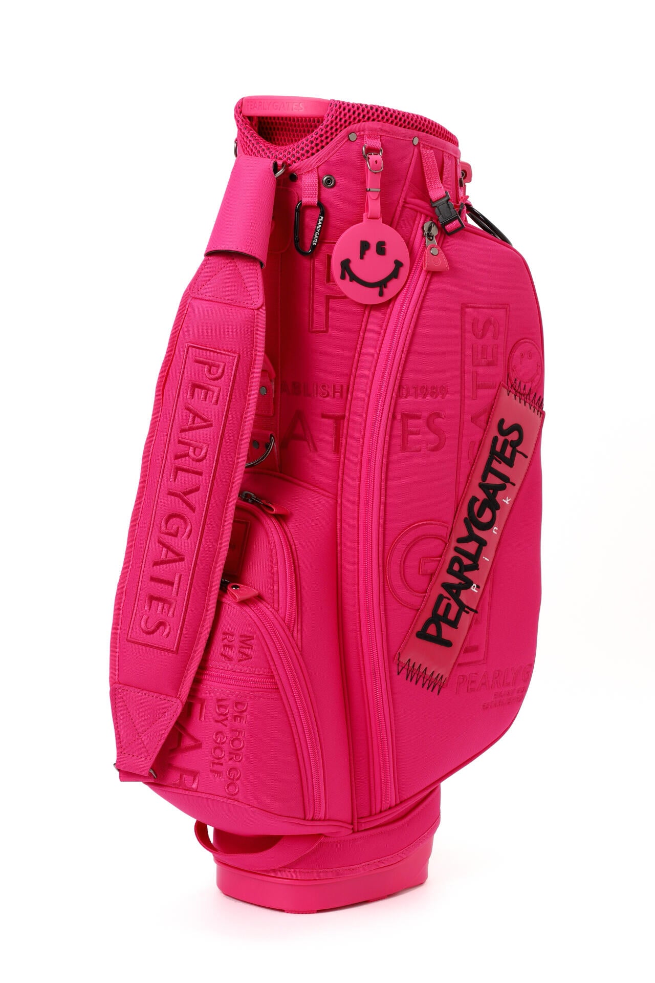 スタンド式キャディバッグ ＜Pink with BLACK＞ (46インチ対応) (UNISEX)