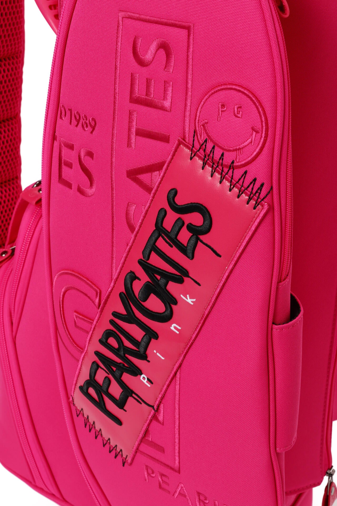 スタンド式キャディバッグ ＜Pink with BLACK＞ (46インチ対応) (UNISEX)