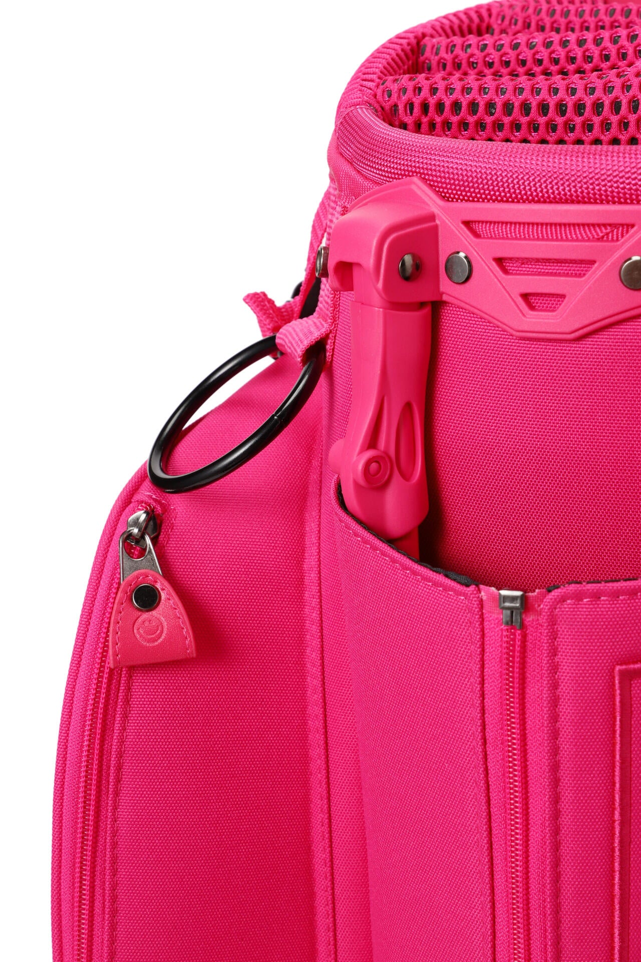 スタンド式キャディバッグ ＜Pink with BLACK＞ (46インチ対応) (UNISEX)