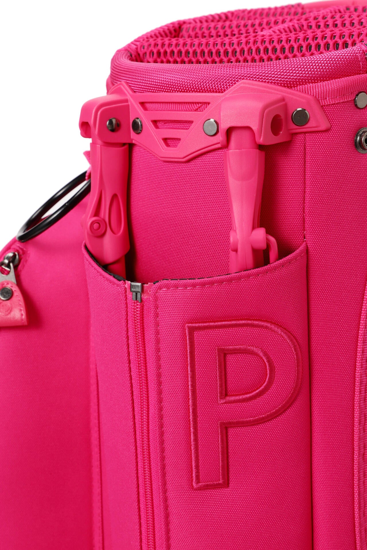 スタンド式キャディバッグ ＜Pink with BLACK＞ (46インチ対応) (UNISEX)