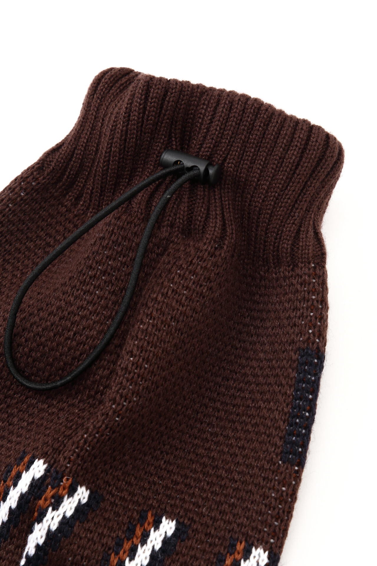 幾何学柄ニットレッグウォーマー (LADIES) | PEARLY GATES（パーリー