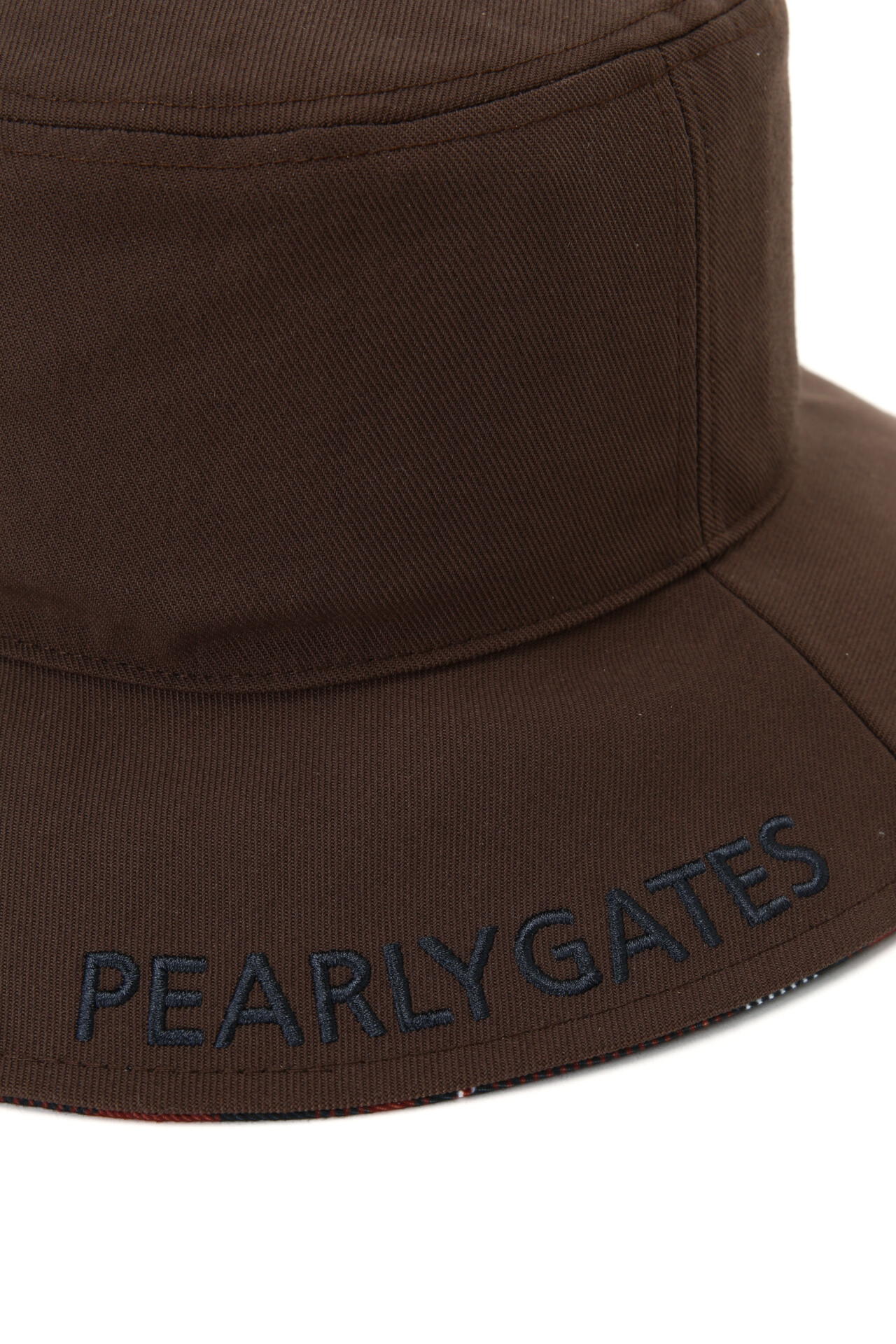 PEARLY GATES つば裏チェック柄 ハット つば裏チェック柄 ハット ＜CHECKシリーズ＞ (UNISEX) | PEARLY GATES