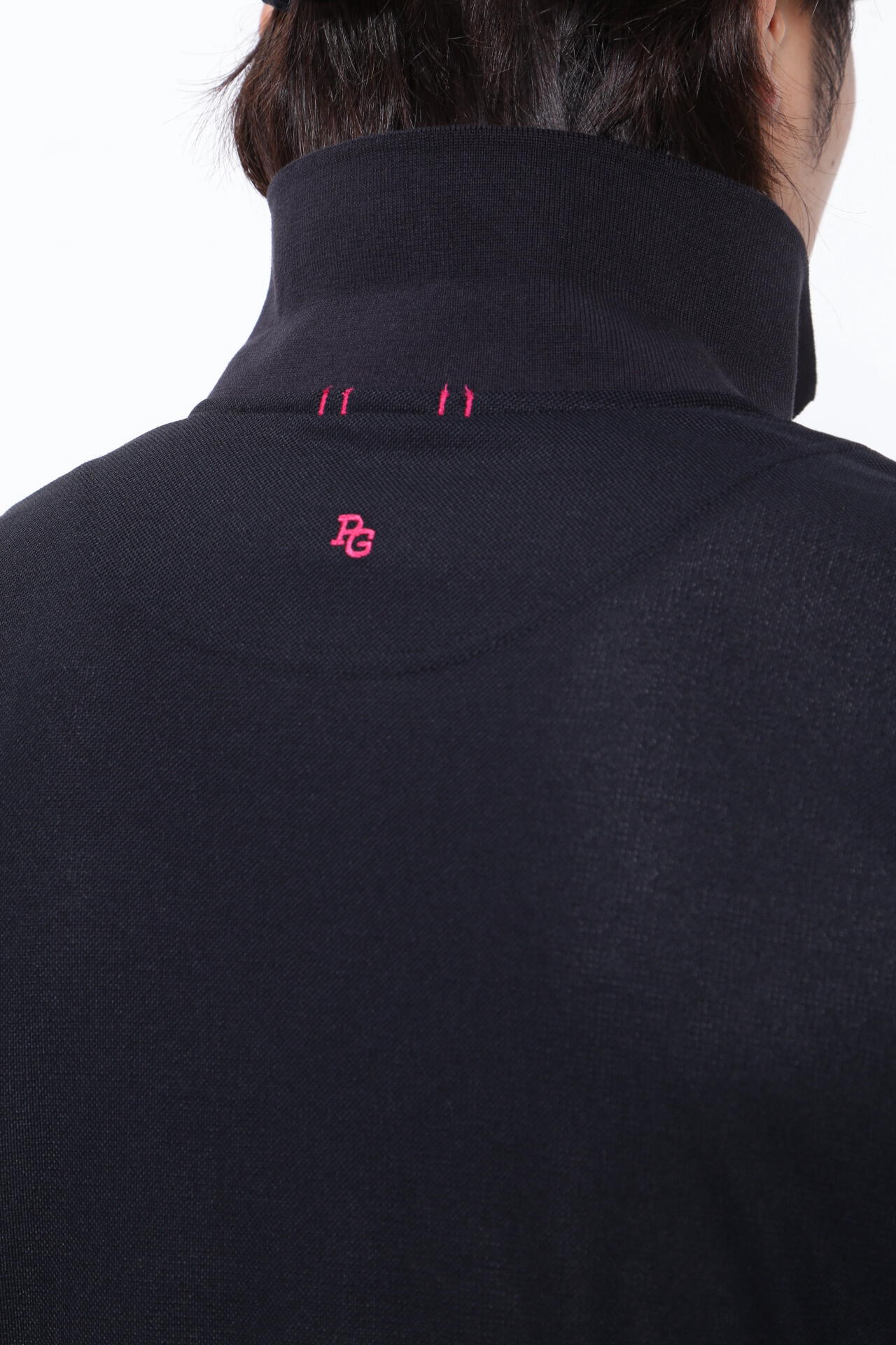 裏カノコ 半袖ポロシャツ ＜Pink with BLACK＞