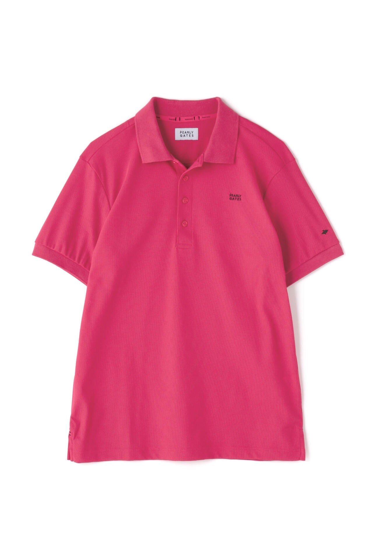 裏カノコ 半袖ポロシャツ ＜Pink with BLACK＞