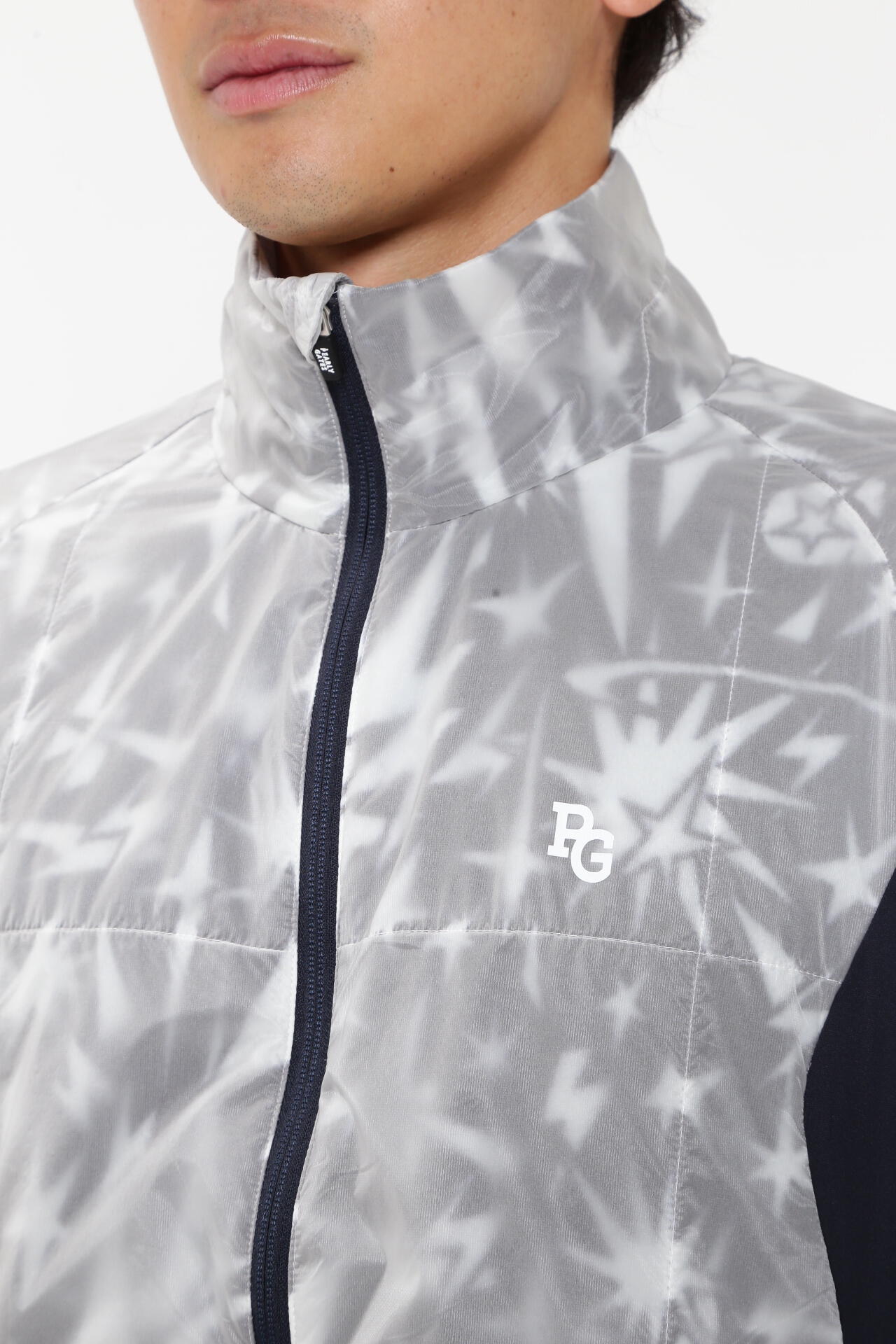 Nyブライトタフタ×Octa フーディブルゾン ＜ギザ星柄＞ | PEARLY