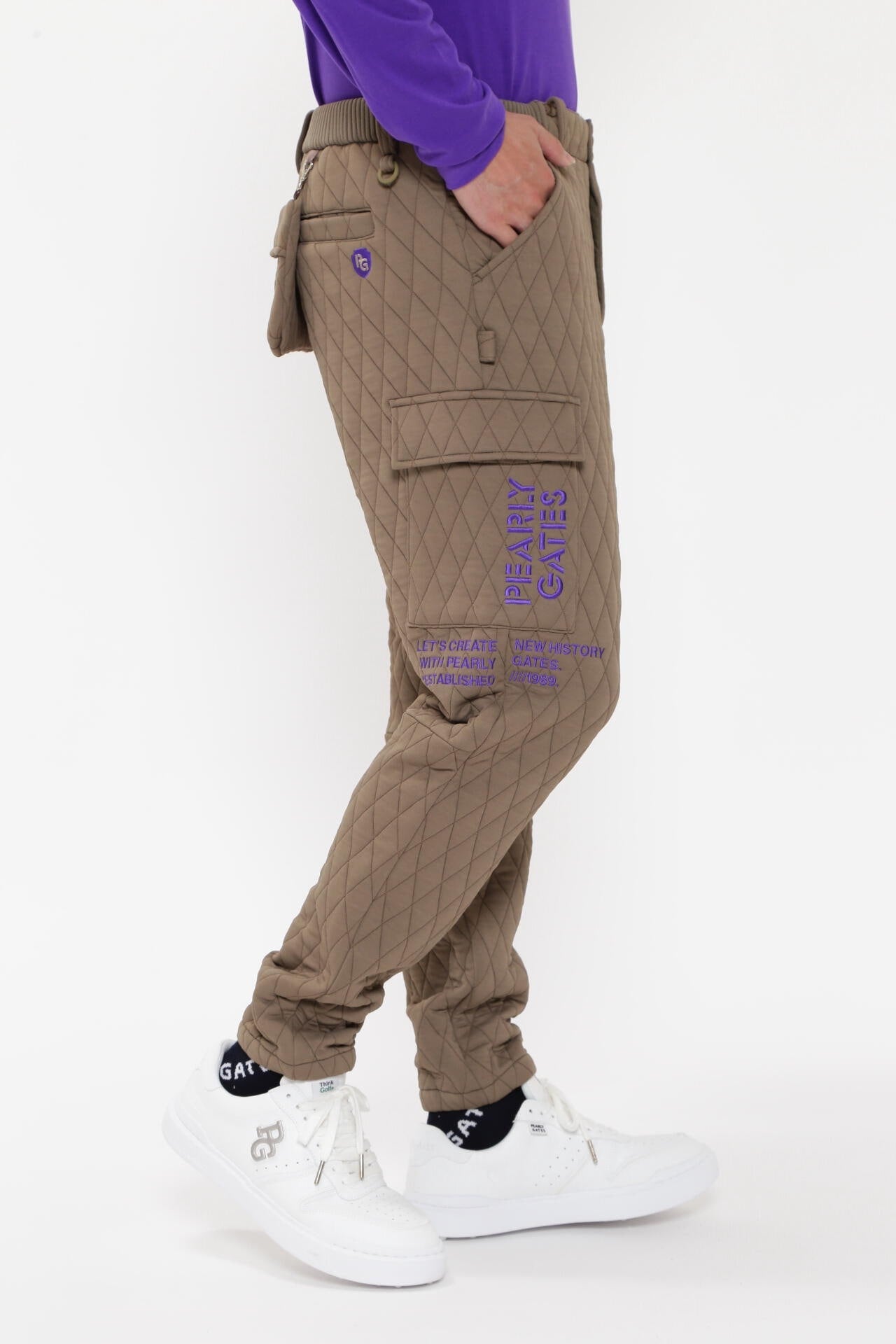 ポリエステルキルトジャガードパンツ＜Relaxシリーズ＞ | PEARLY