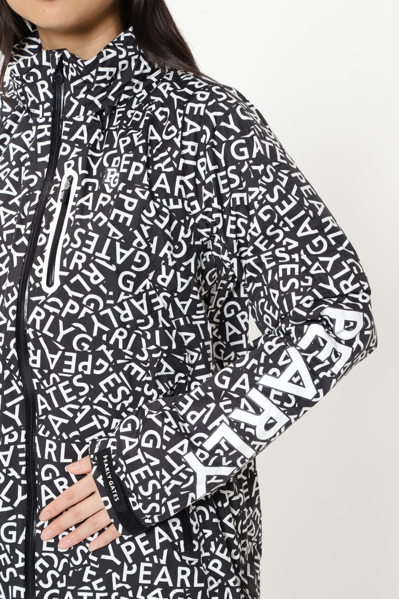 CRAFTEVO レインジャケット ＜ロゴ/千鳥柄＞ (LADIES) | PEARLY GATES