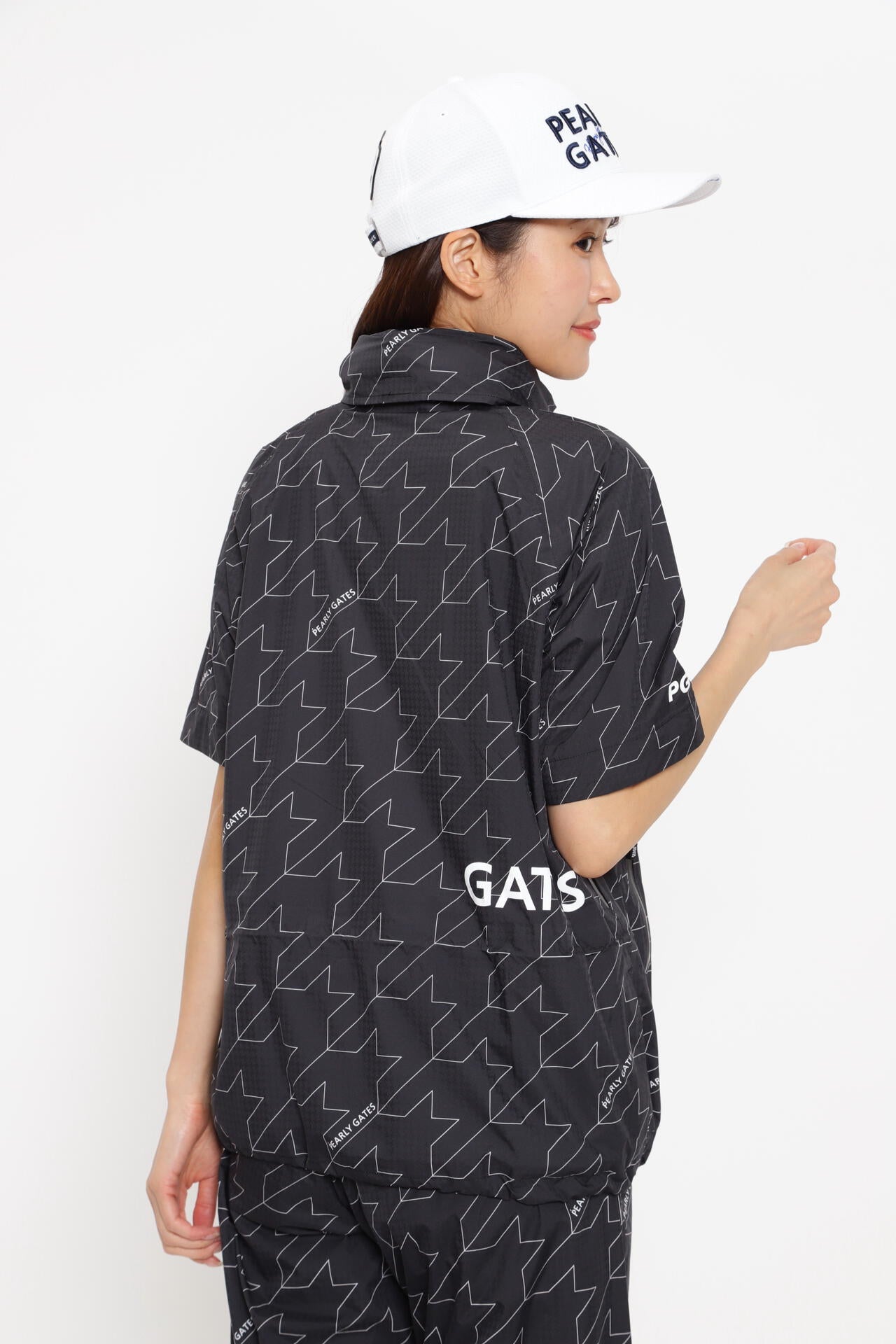 CRAFTEVO レインジャケット ＜ロゴ/千鳥柄＞ (LADIES) | PEARLY GATES