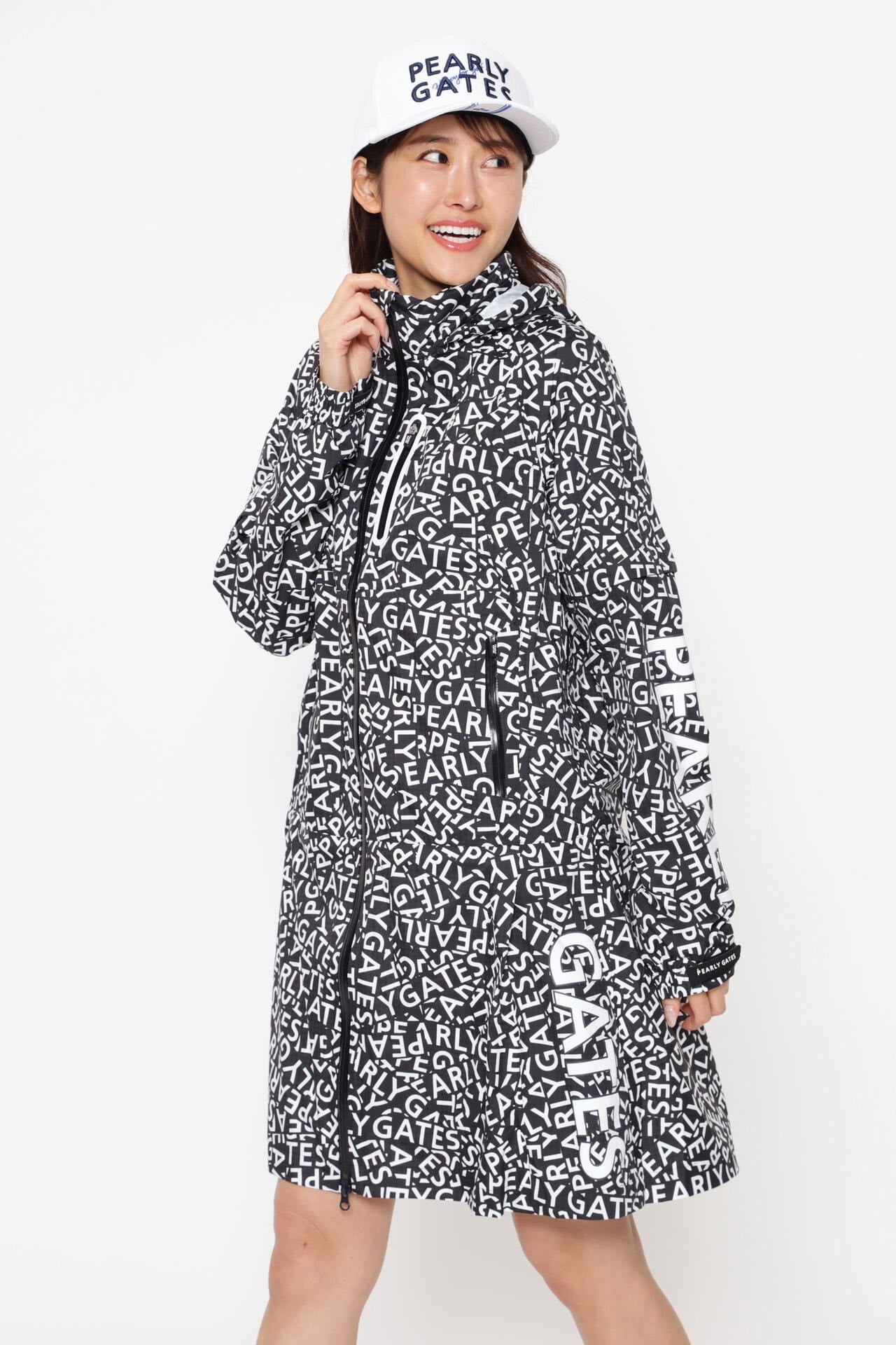 CRAFTEVO レインコート ＜ロゴ/千鳥柄＞ (LADIES) | PEARLY GATES