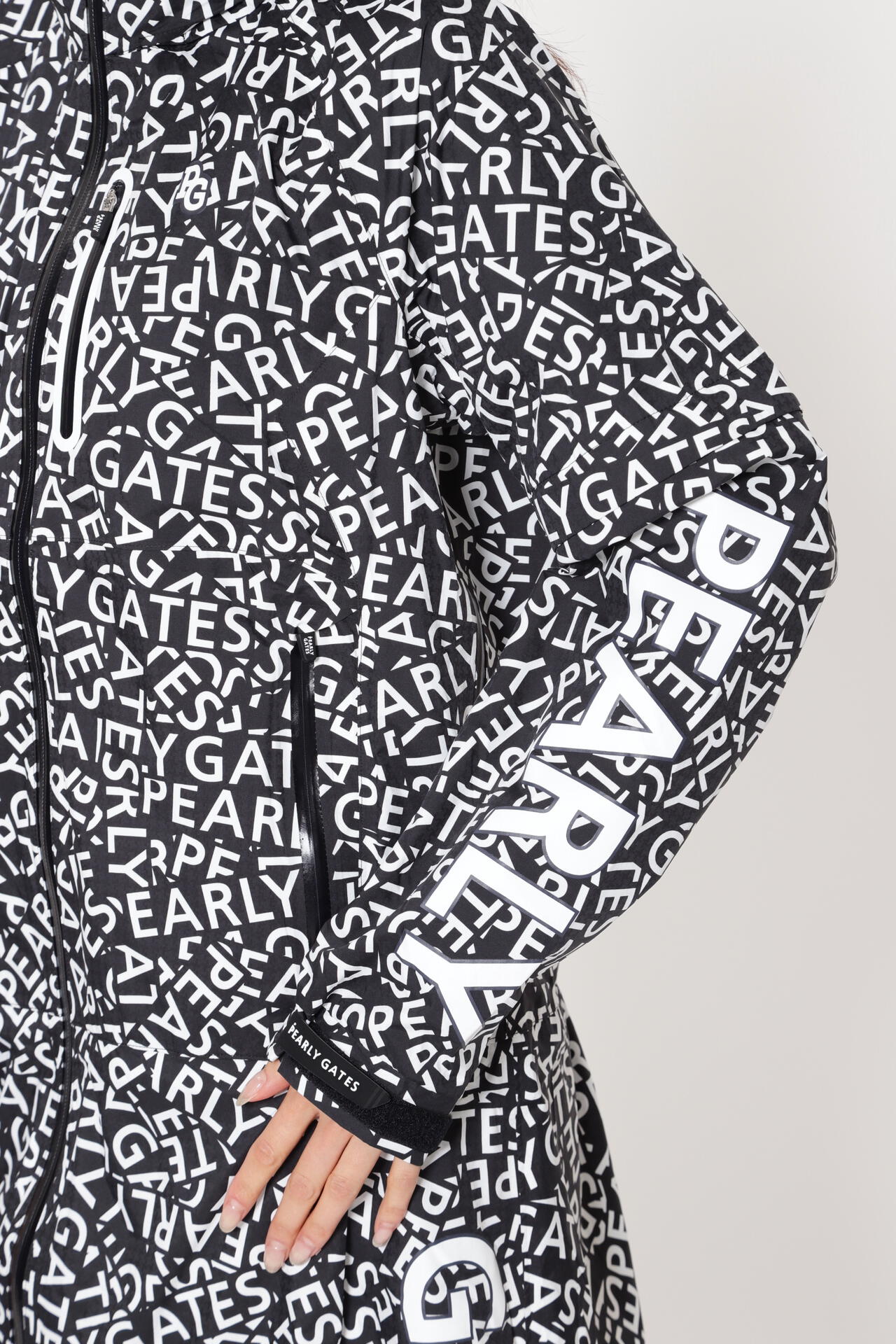 PEARLY GATES レディース レインウェア　千鳥　サイズ0 CRAFTEVO レインコート ＜ロゴ/千鳥柄＞ (LADIES) | PEARLY GATES