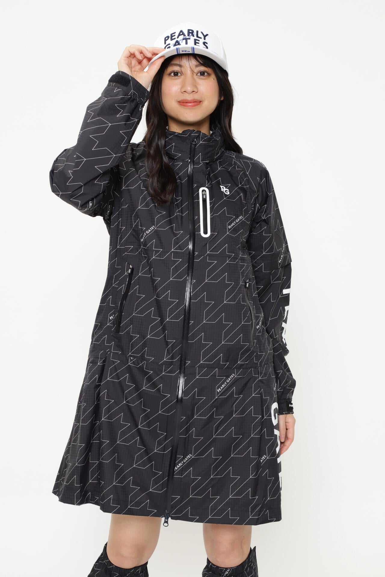 CRAFTEVO レインコート ＜ロゴ/千鳥柄＞ (LADIES) | PEARLY GATES