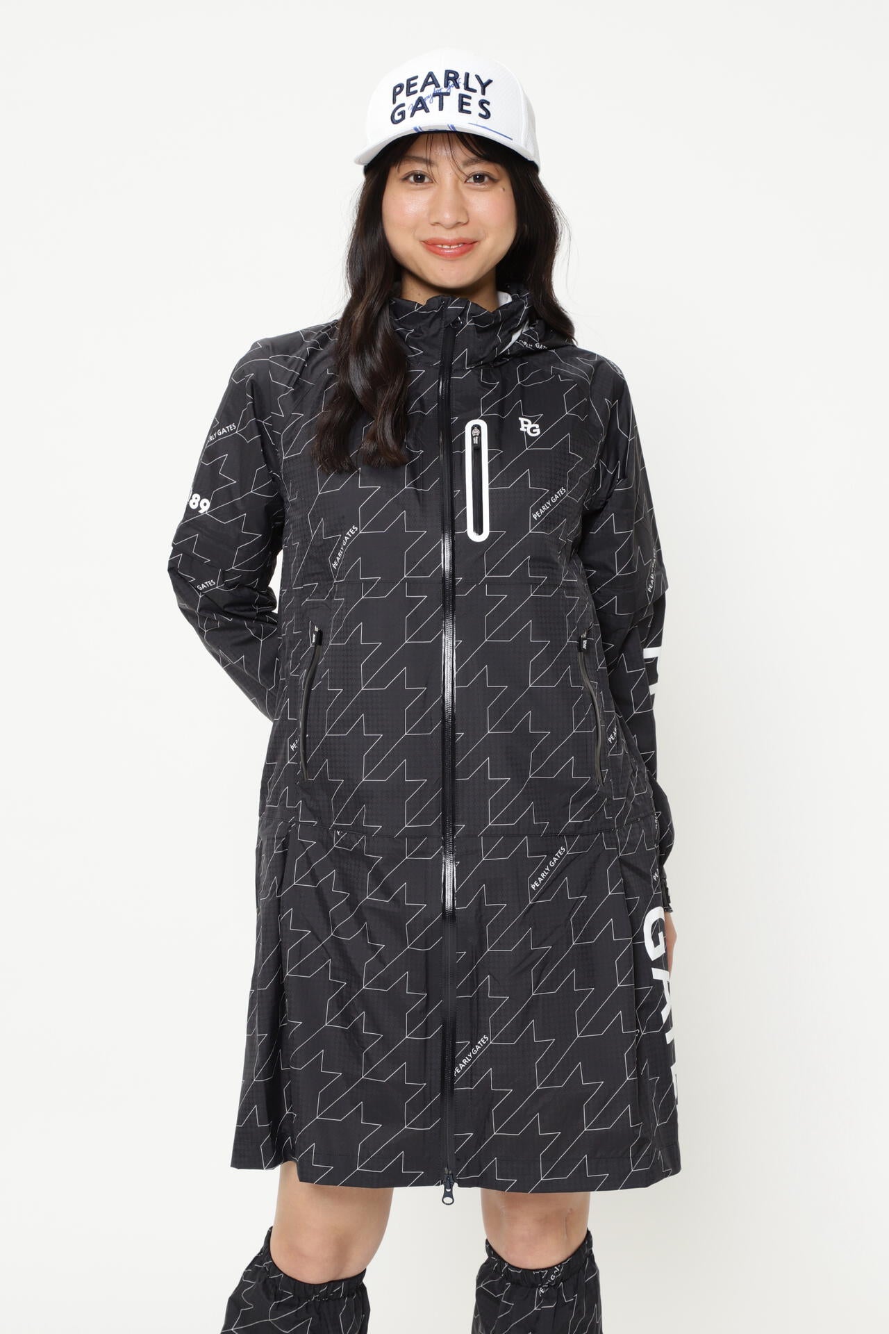 CRAFTEVO レインコート ＜ロゴ/千鳥柄＞ (LADIES) | PEARLY GATES