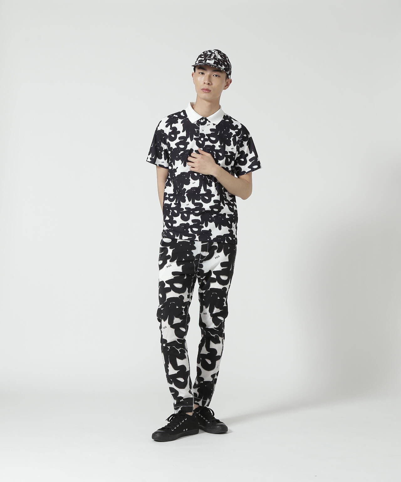 PEARLY GATES PGG セットアップ 4 ポロシャツ ハーフパンツ