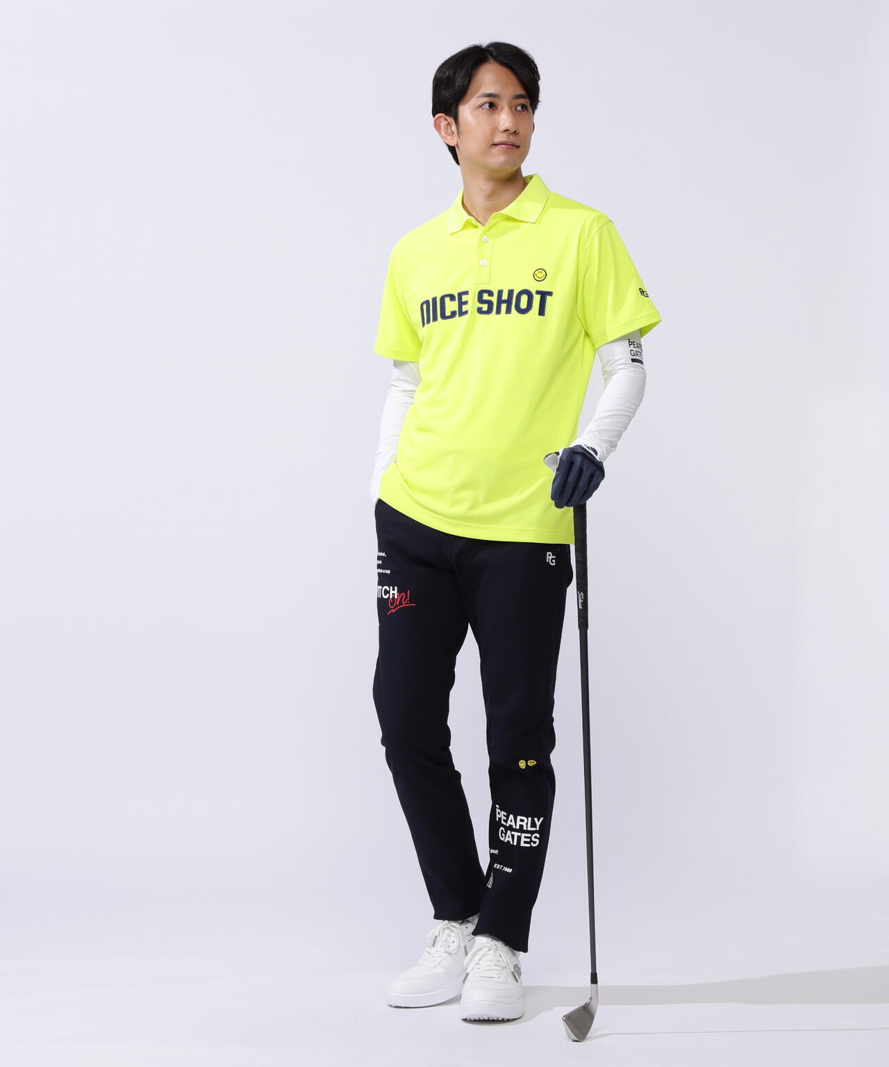 PG BODY】N/ベア天竺リップ長袖Vネックカットソー (MENS
