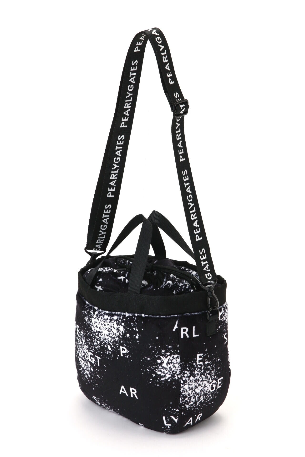 【新品】PEARLY GATES　スターダストロゴ柄カートバッグ　ユニセックス パーリーゲイツ スターダストロゴ柄カートバッグ