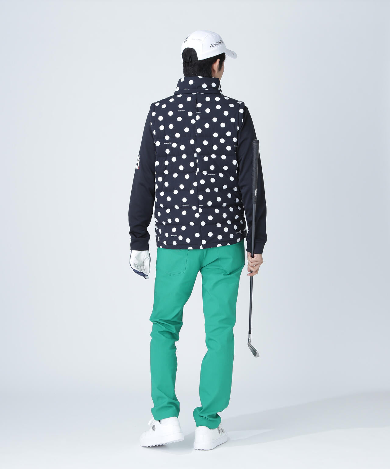 Nyストレッチタフタフーディダウンジャケット ＜ランダムドット柄＞