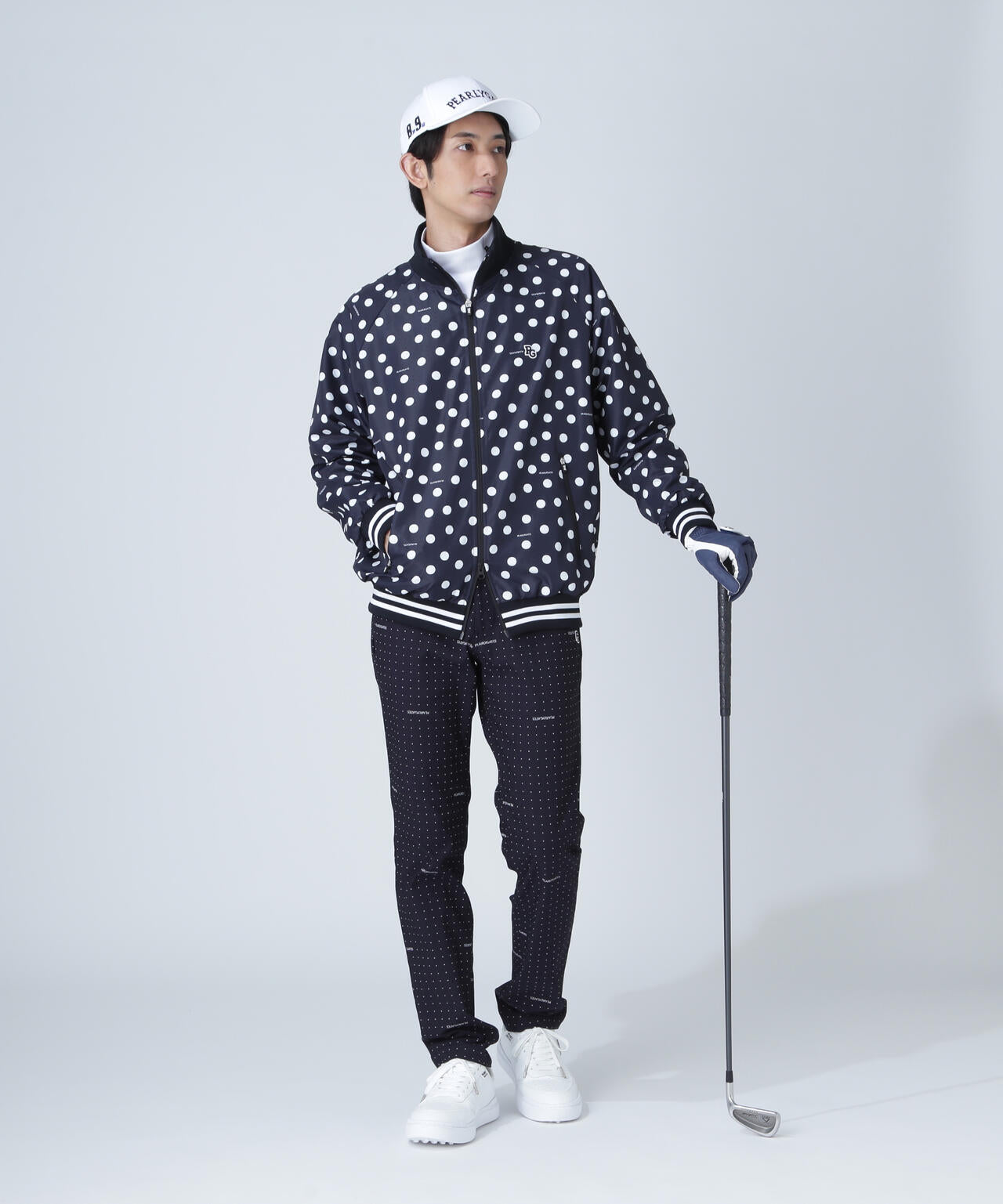 タフレックス×サーモトロン フルジップブルゾン ＜ランダムドット柄＞