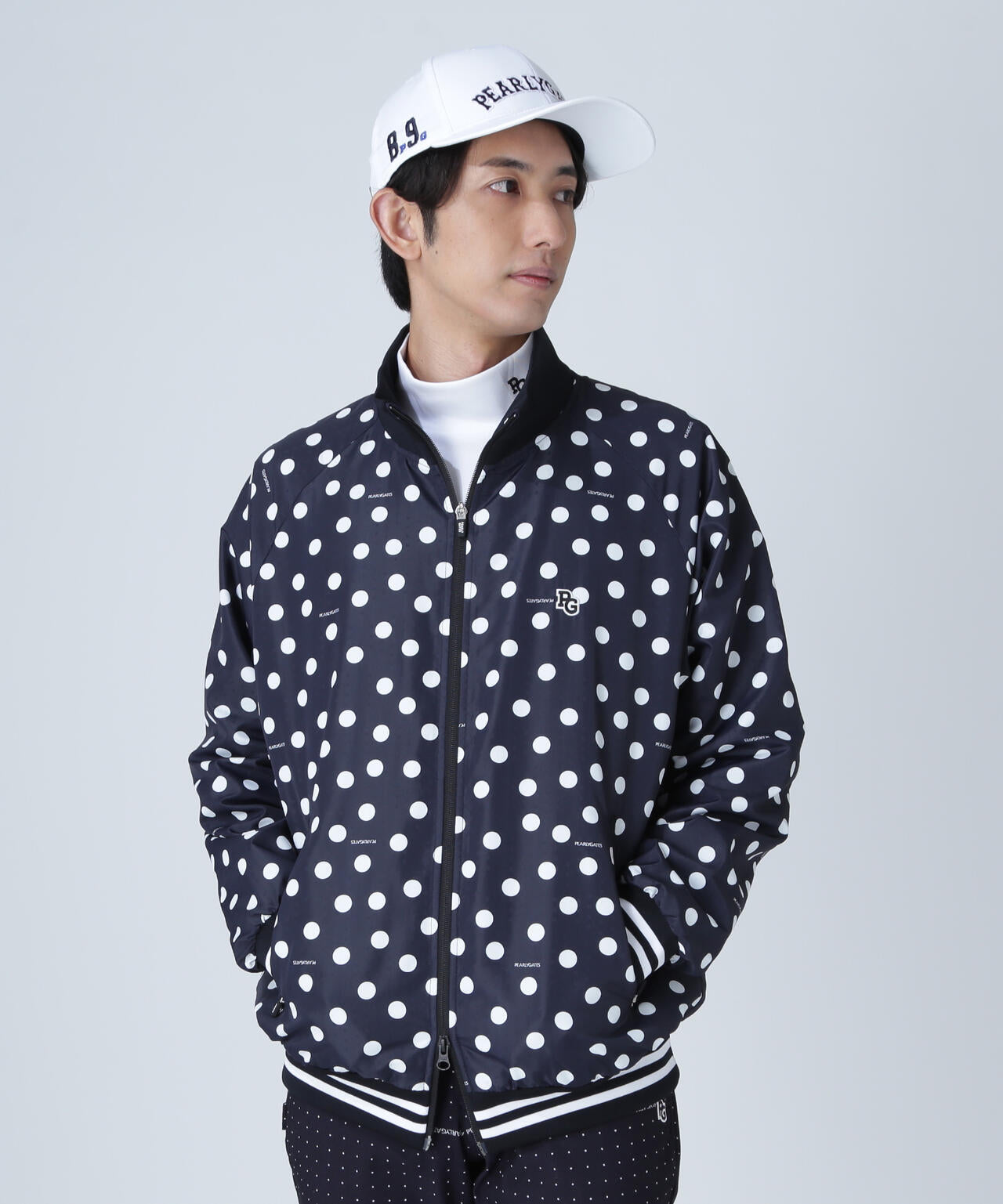 タフレックス×サーモトロン フルジップブルゾン ＜ランダムドット柄＞