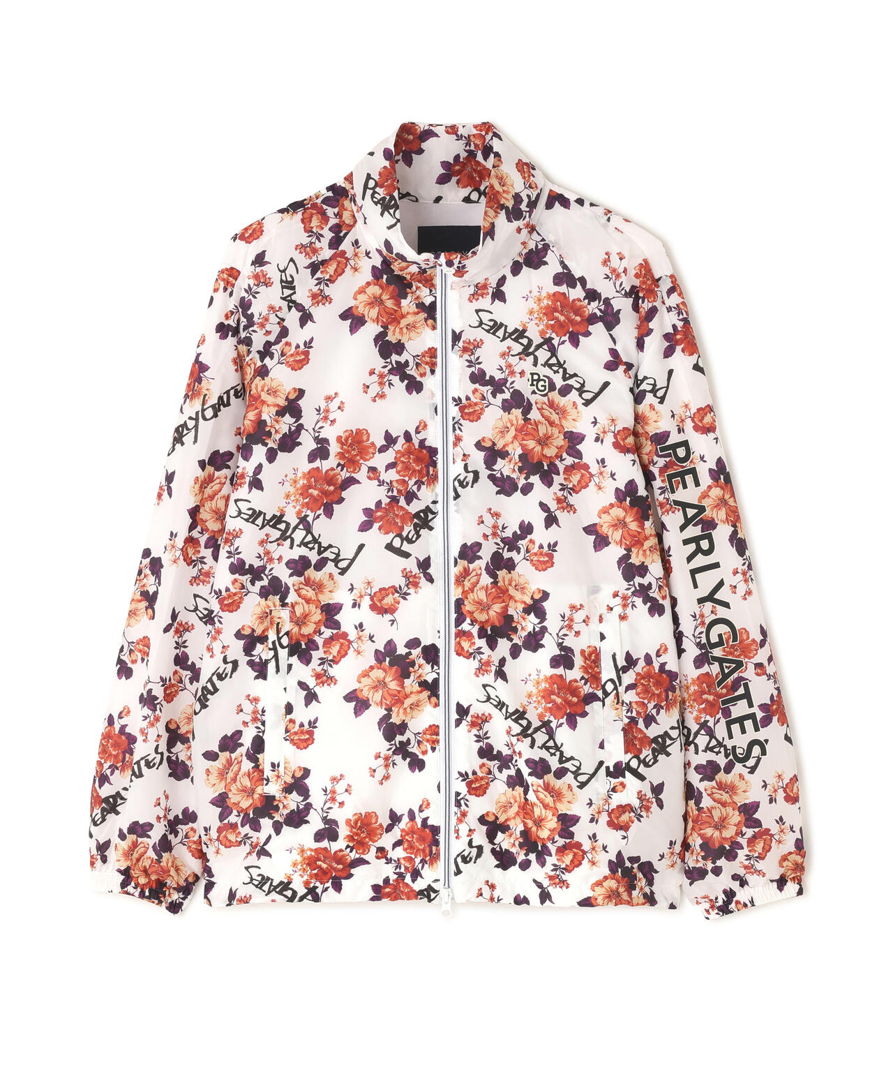 Peミニリップ中綿ジップアップブルゾン ＜繊細花柄＞