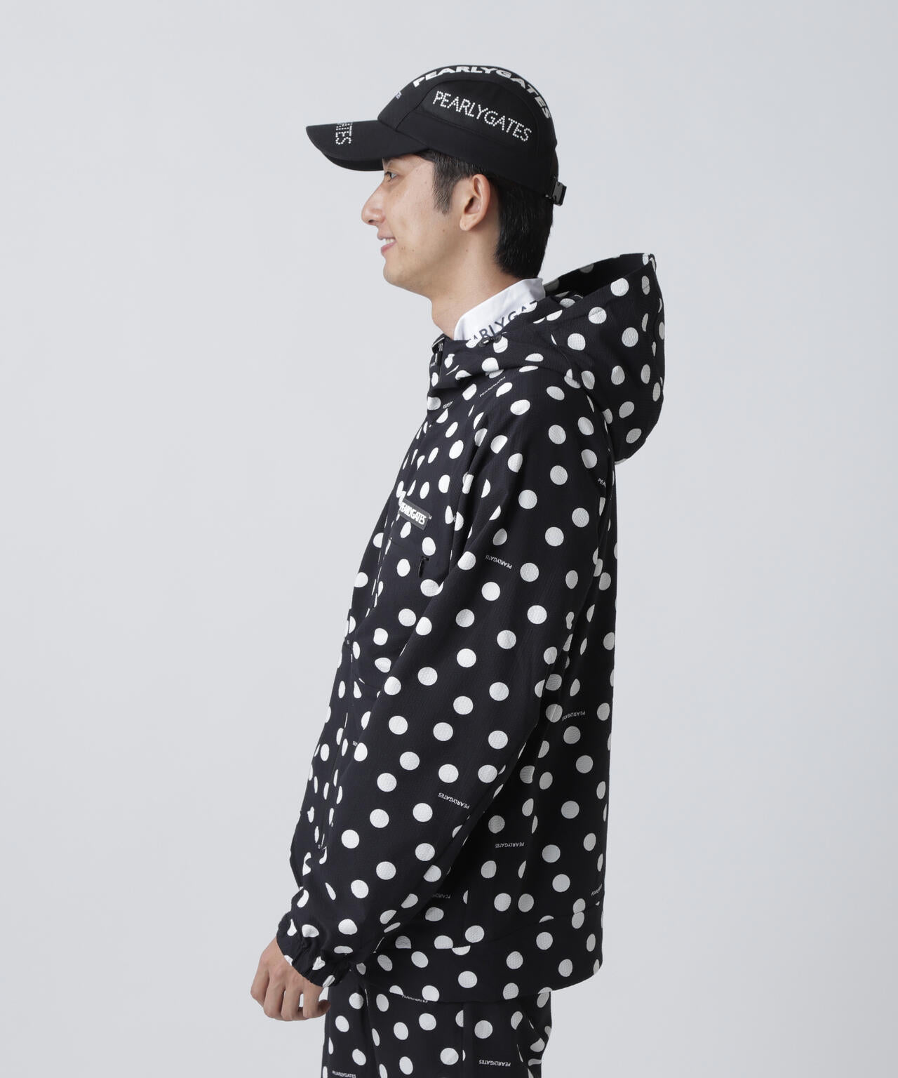 Peストレッチサッカー フルジップフーディ ＜ランダムドット柄＞