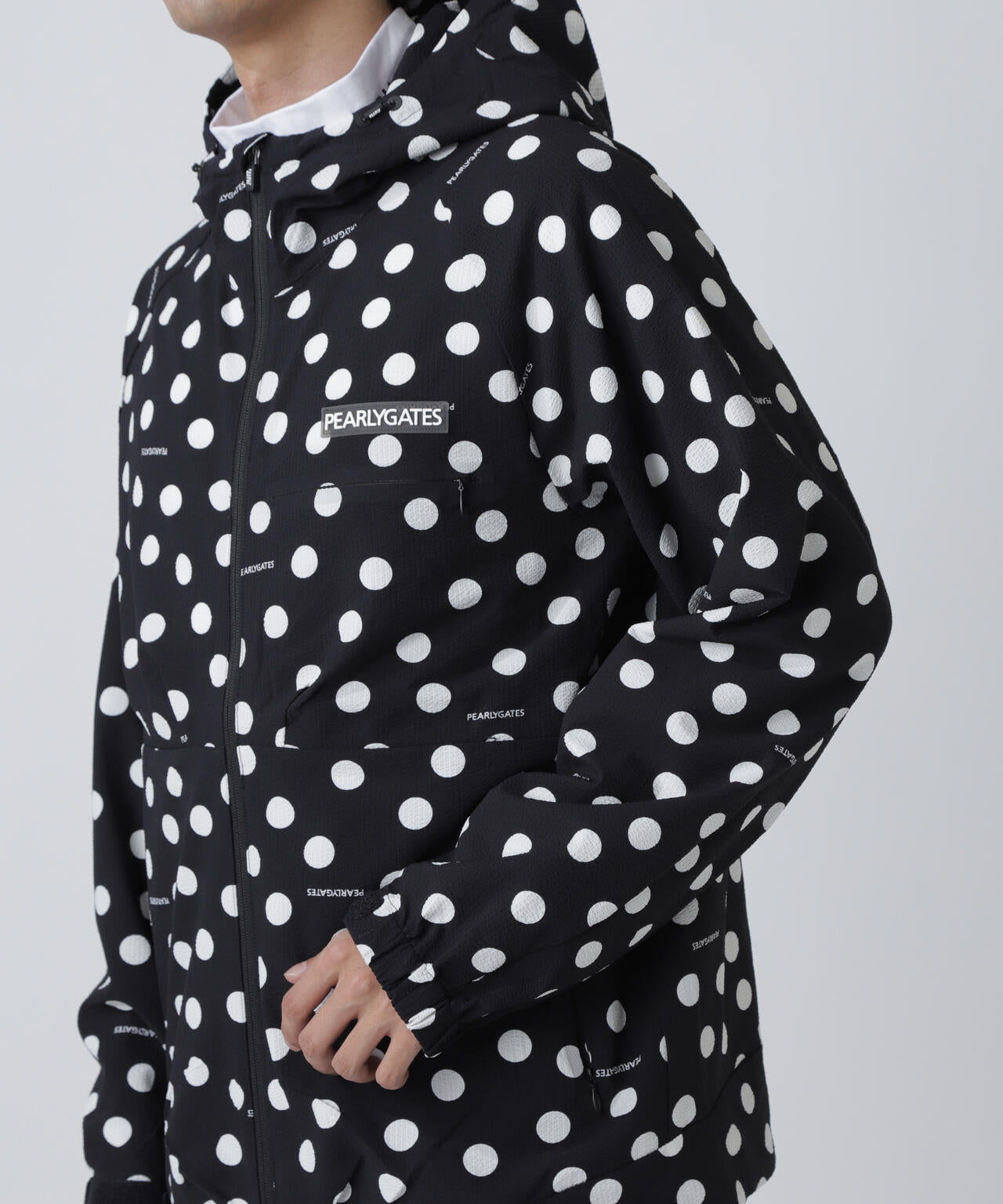 Peストレッチサッカー フルジップフーディ ＜ランダムドット柄＞