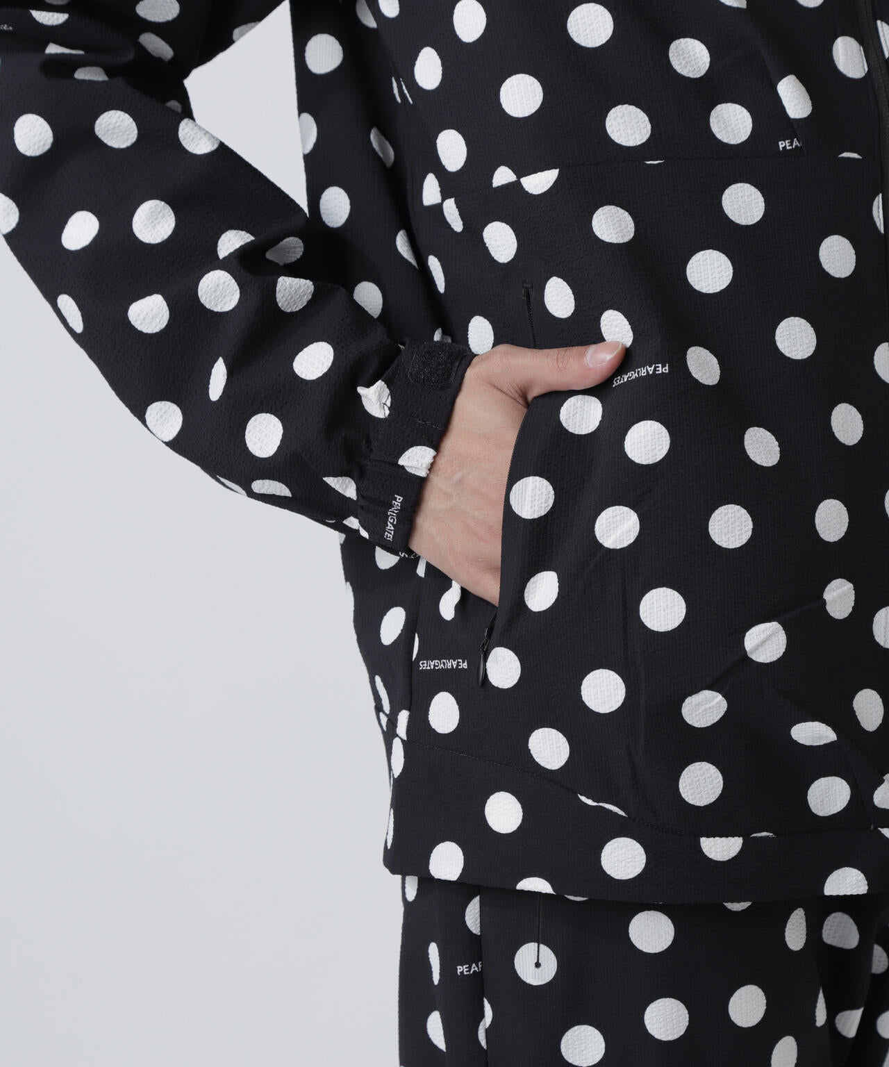 Peストレッチサッカー フルジップフーディ ＜ランダムドット柄＞