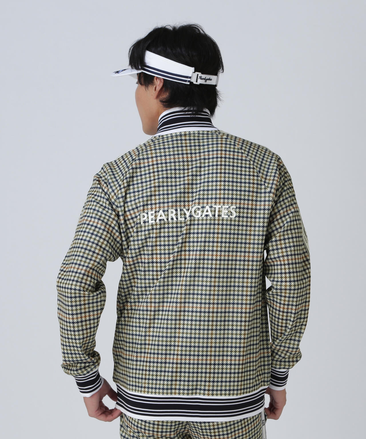 Peストレッチメッシュ フルジップジャケット ＜ガンクラブチェック柄