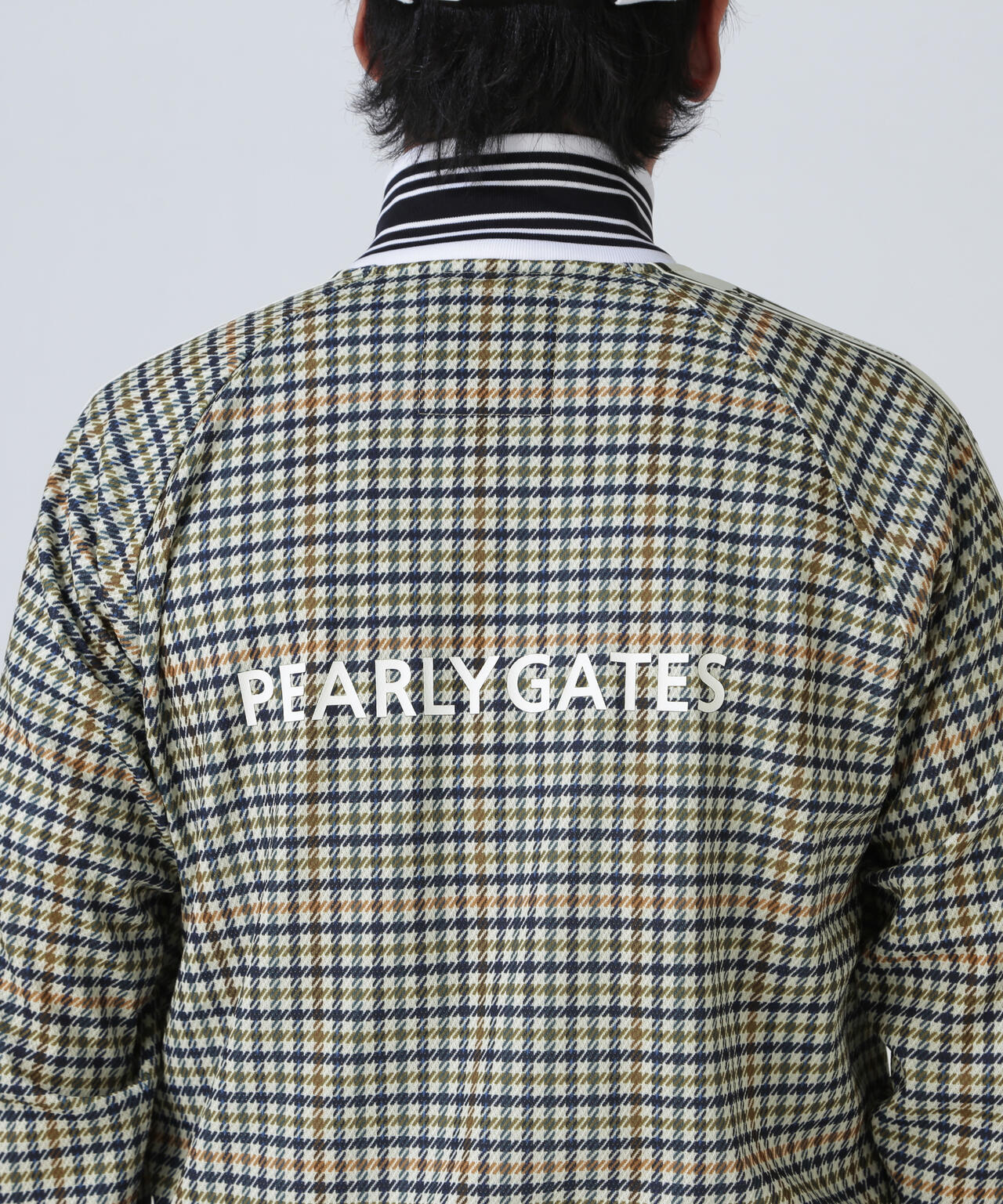 Peストレッチメッシュ フルジップジャケット ＜ガンクラブチェック柄