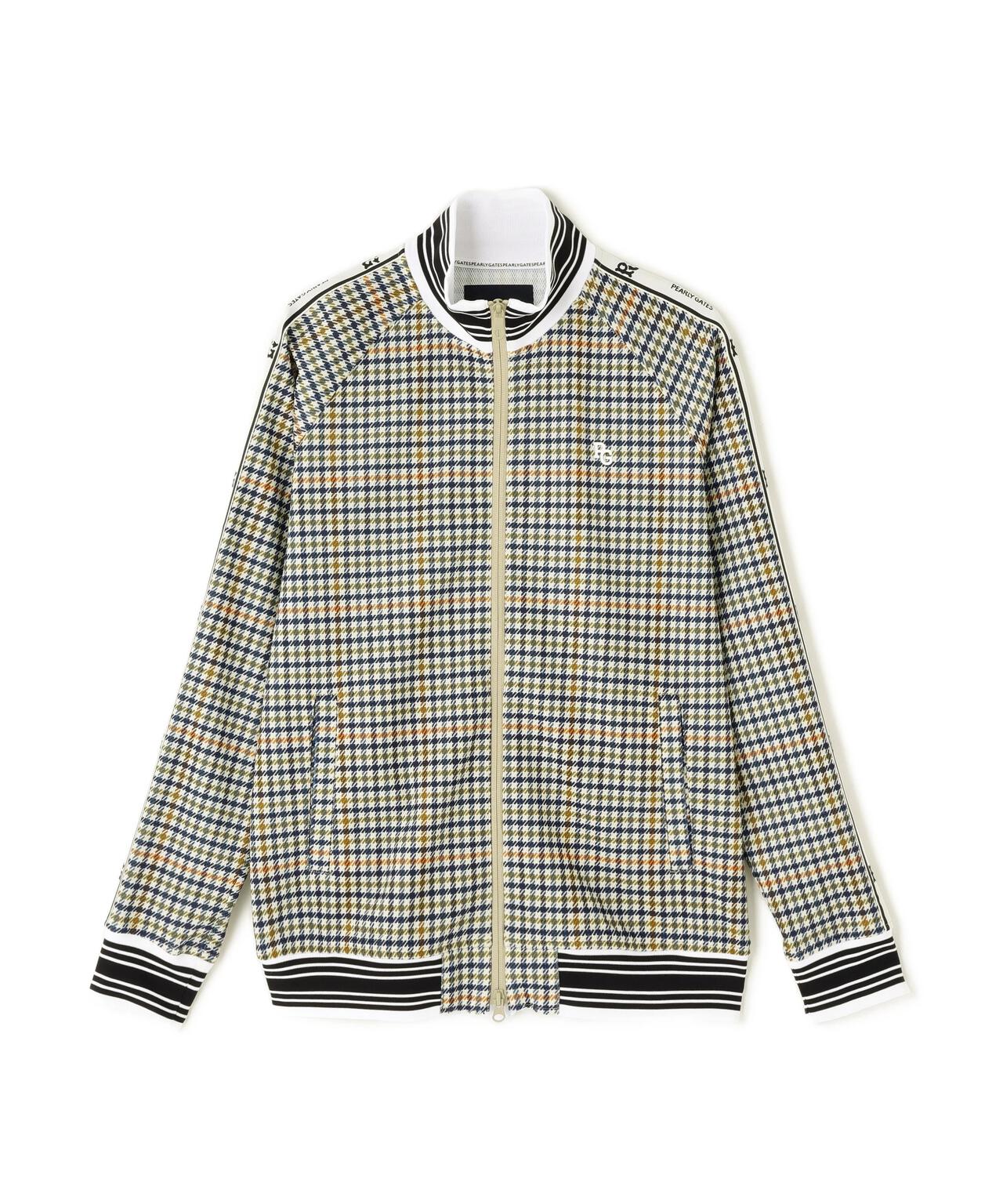 Peストレッチメッシュ フルジップジャケット ＜ガンクラブチェック柄