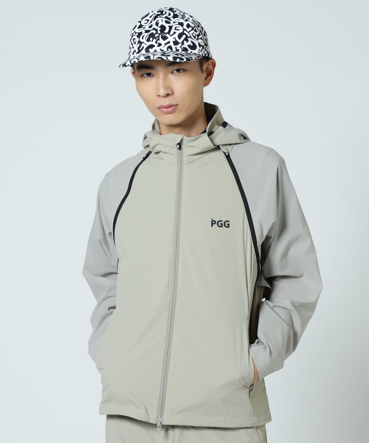 【PGG】【直営店舗&公式オンライン限定】Nyドビーストレッチ×DOTAIR 2WAYフーディブルゾン (MENS)