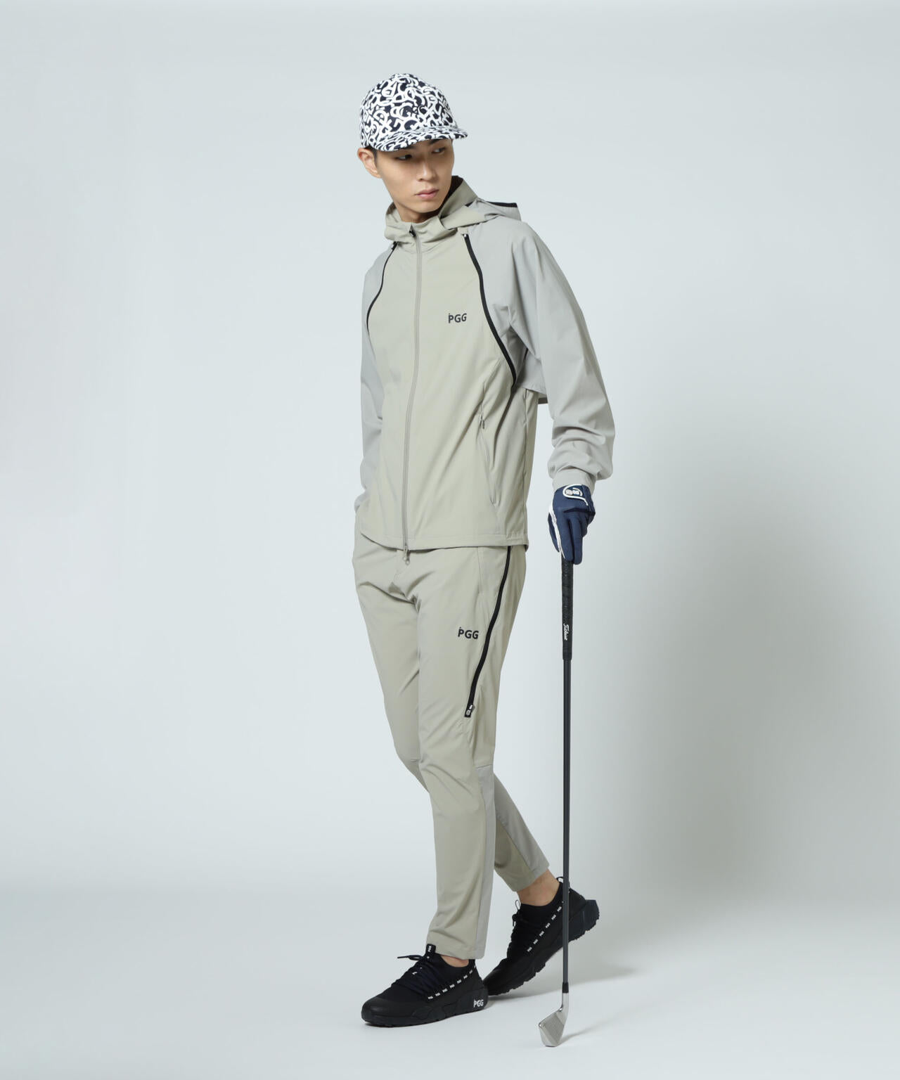 【PGG】【直営店舗&公式オンライン限定】Nyドビーストレッチ×DOTAIR 2WAYフーディブルゾン (MENS)