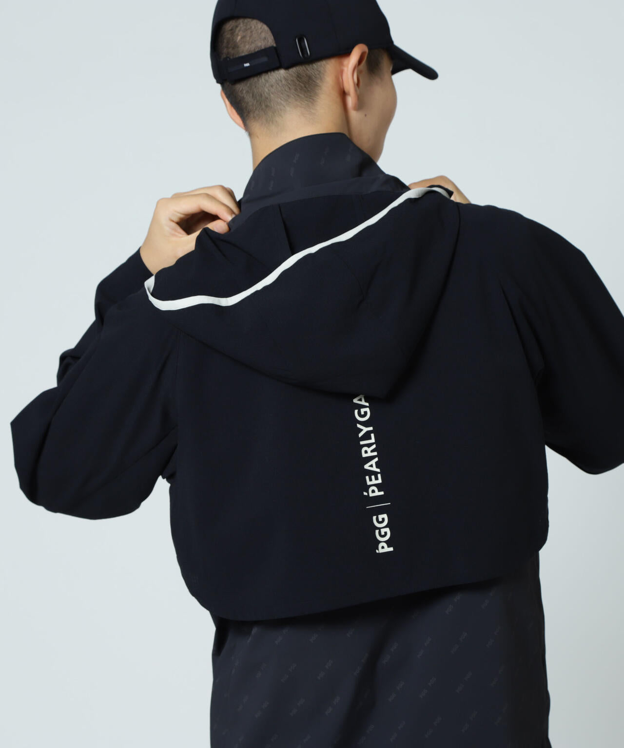 【PGG】【直営店舗&公式オンライン限定】Nyドビーストレッチ×DOTAIR 2WAYフーディブルゾン (MENS)