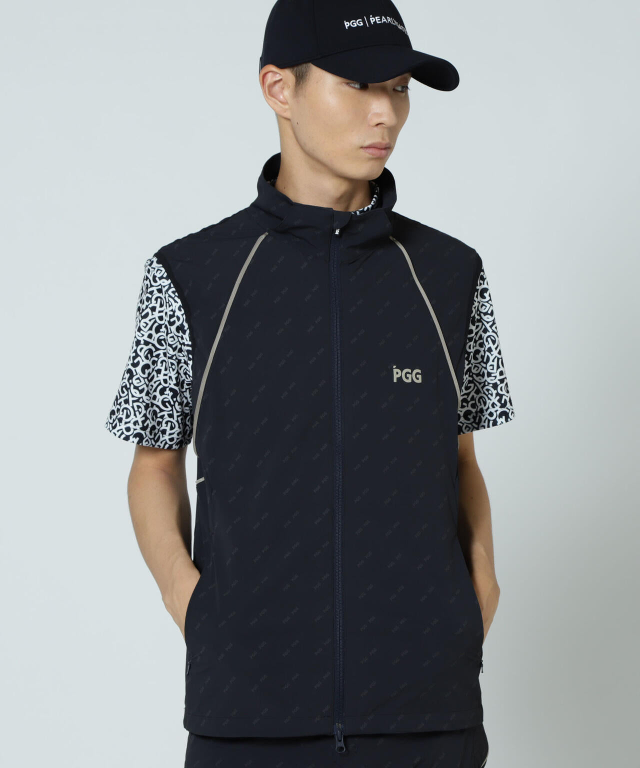 【PGG】【直営店舗&公式オンライン限定】Nyドビーストレッチ×DOTAIR 2WAYフーディブルゾン (MENS)