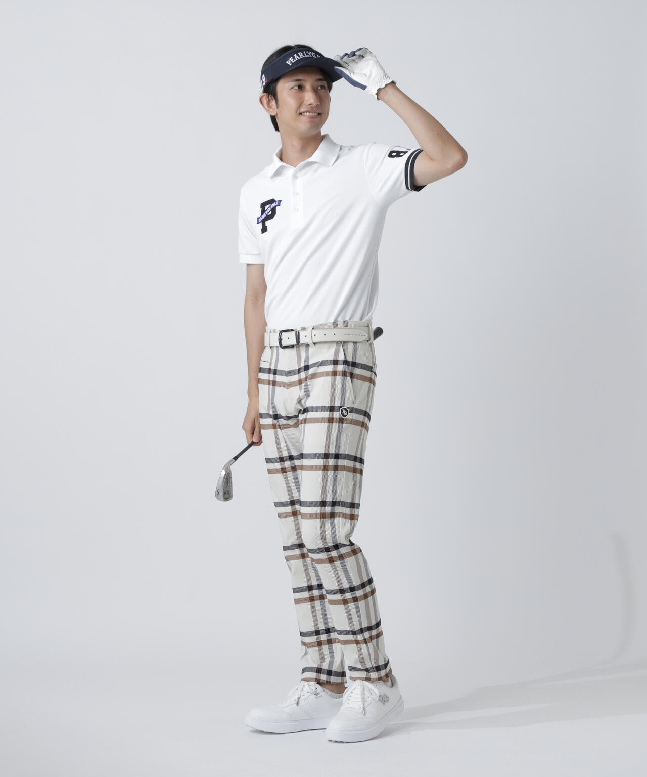 TRストレッチカルゼパンツ ＜チェック柄＞