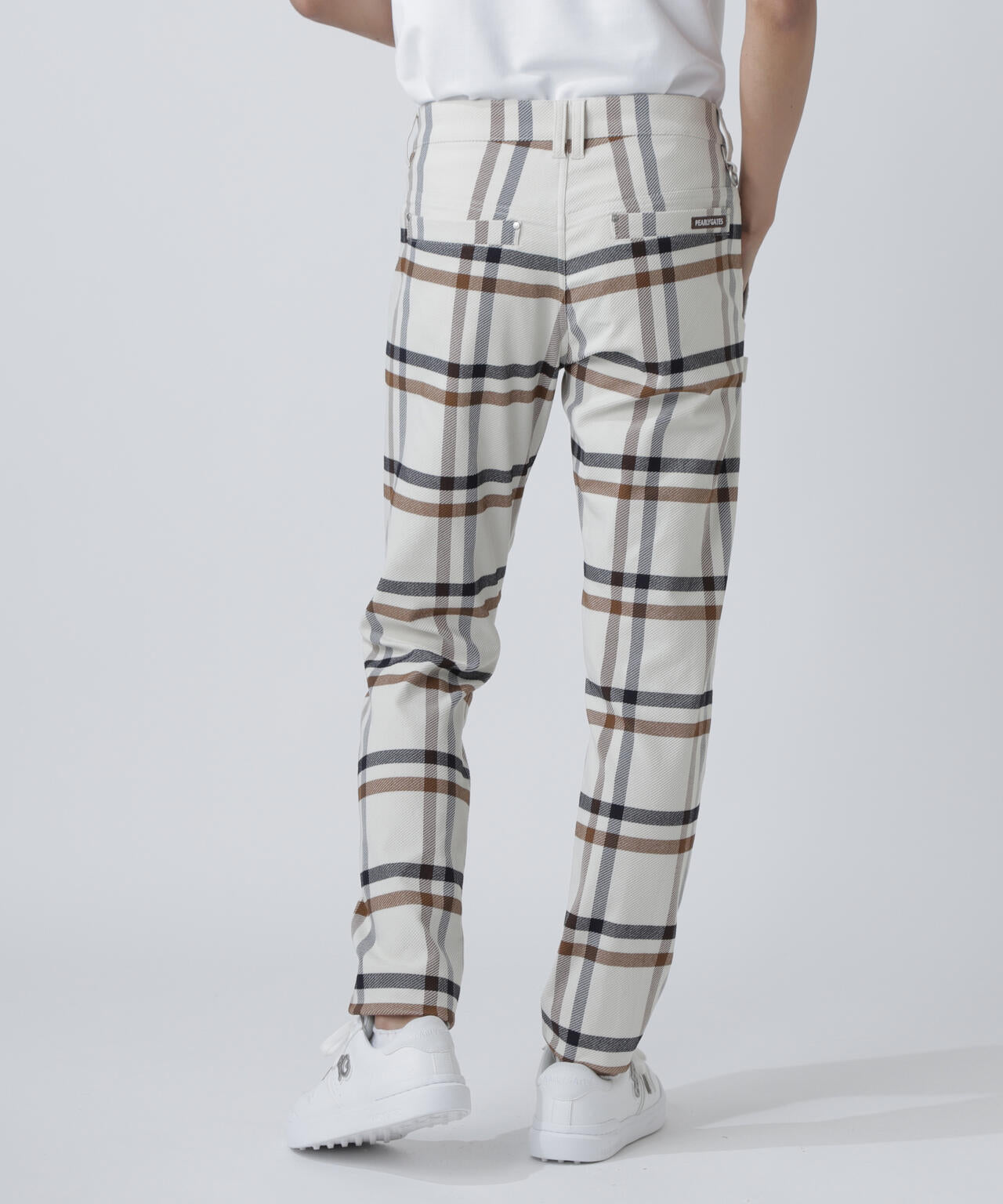 TRストレッチカルゼパンツ ＜チェック柄＞