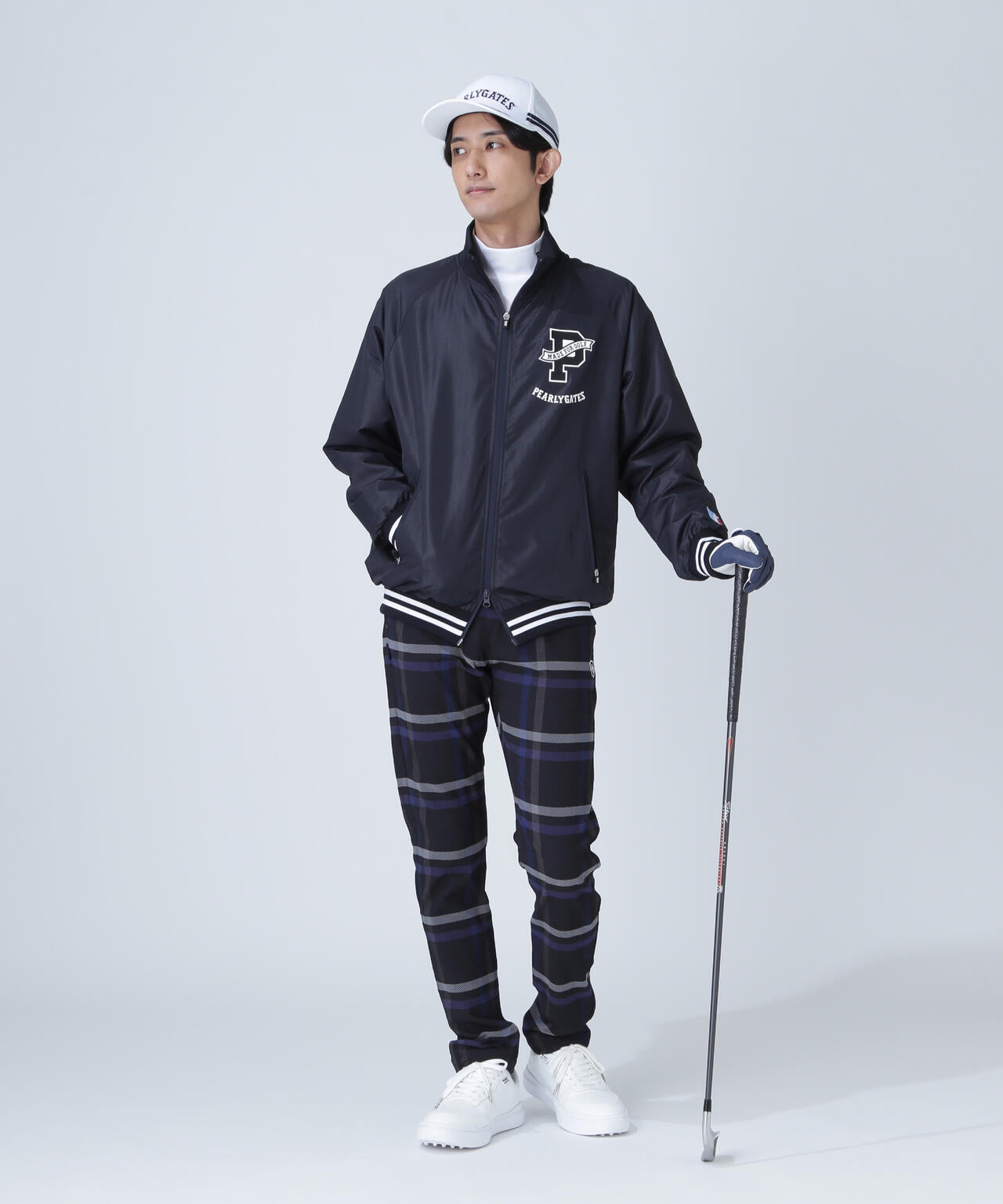 TRストレッチカルゼパンツ ＜チェック柄＞